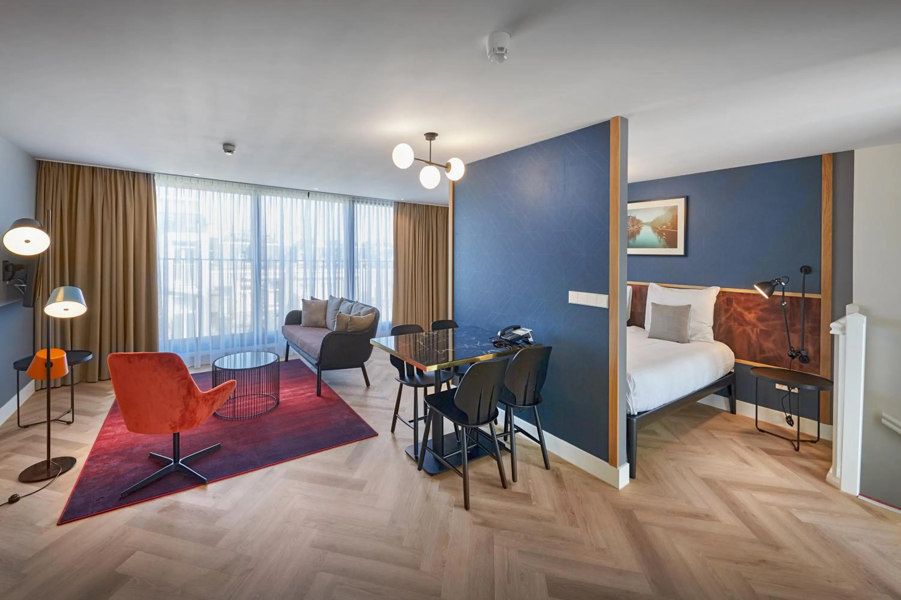 Living room in Nova Apartments Amsterdam