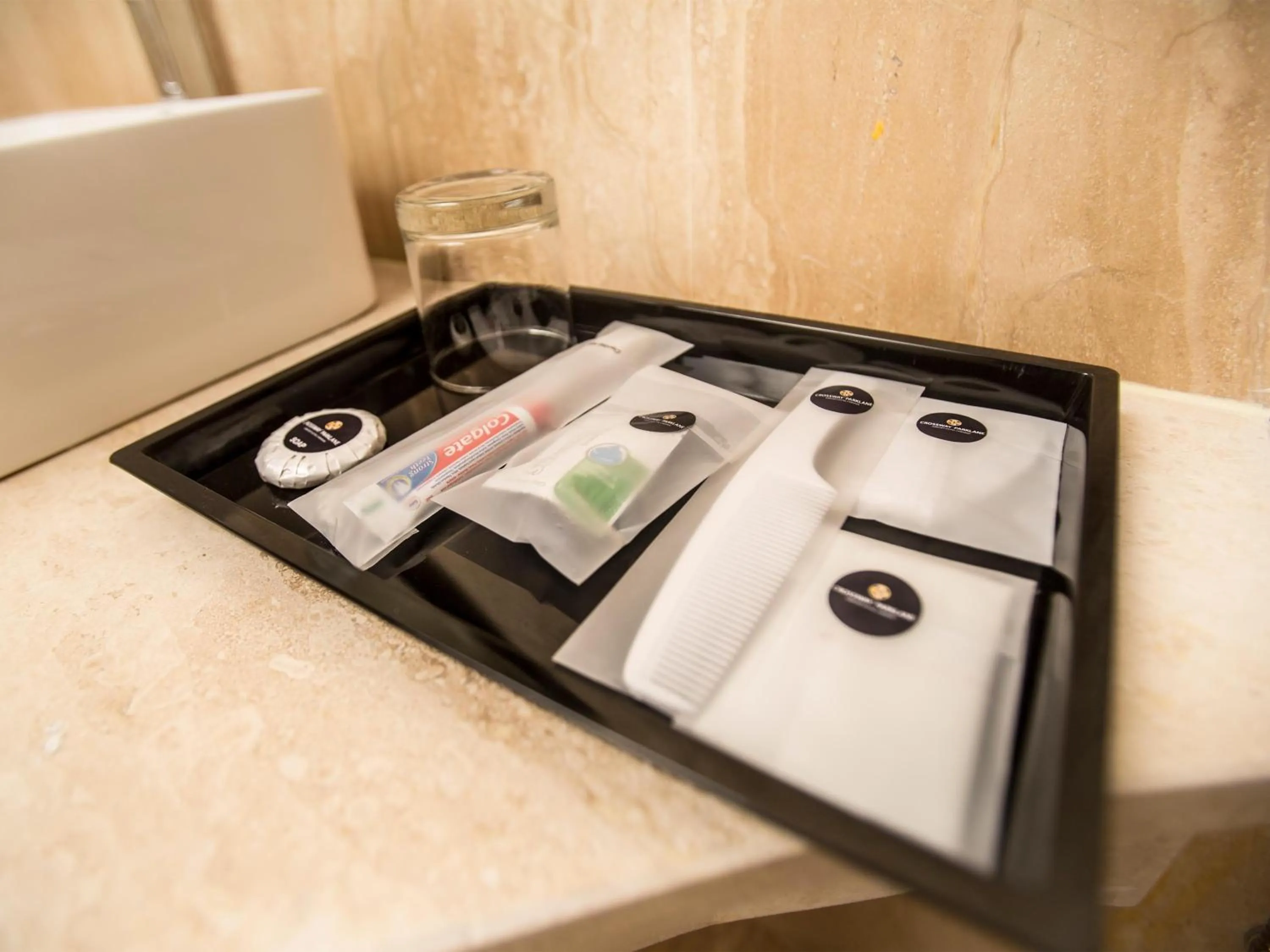 Toilet in ST Parklane Airport Hotel Chennai