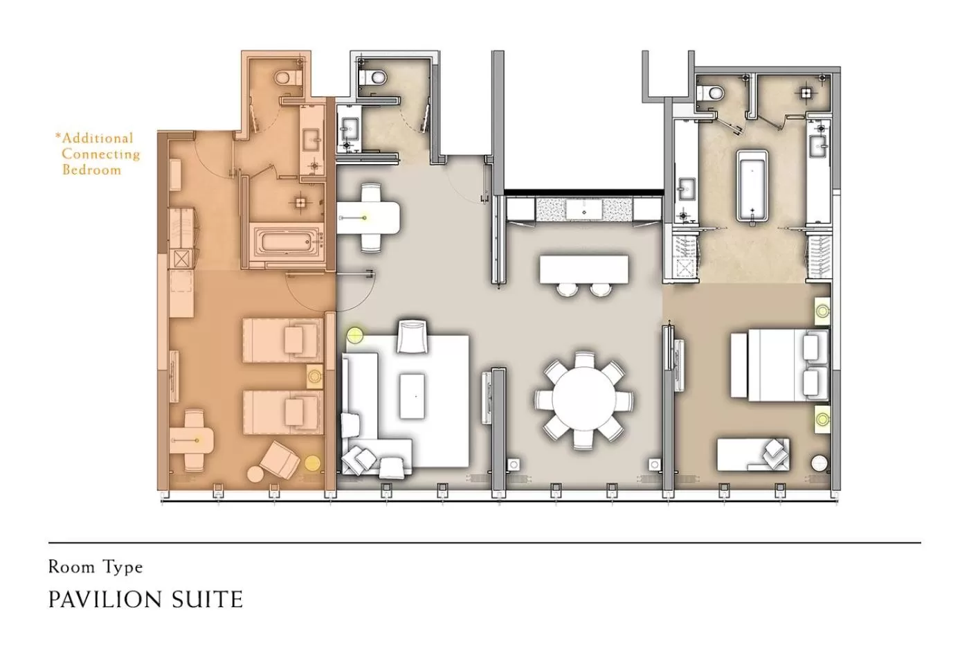 Floor plan in Pavilion Hotel Kuala Lumpur Managed by Banyan Tree
