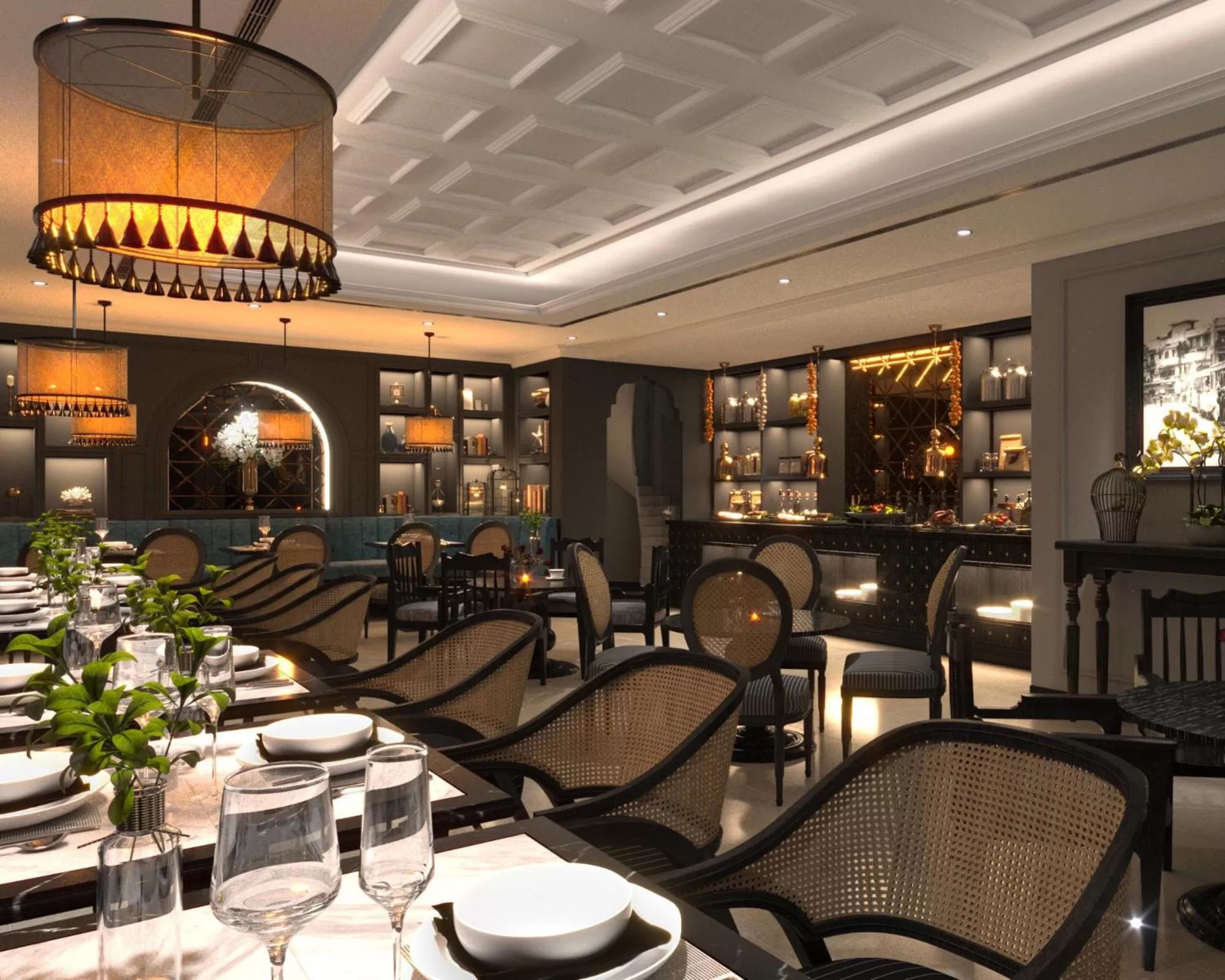 Seating area in Aviary Hanoi Hotel & Travel