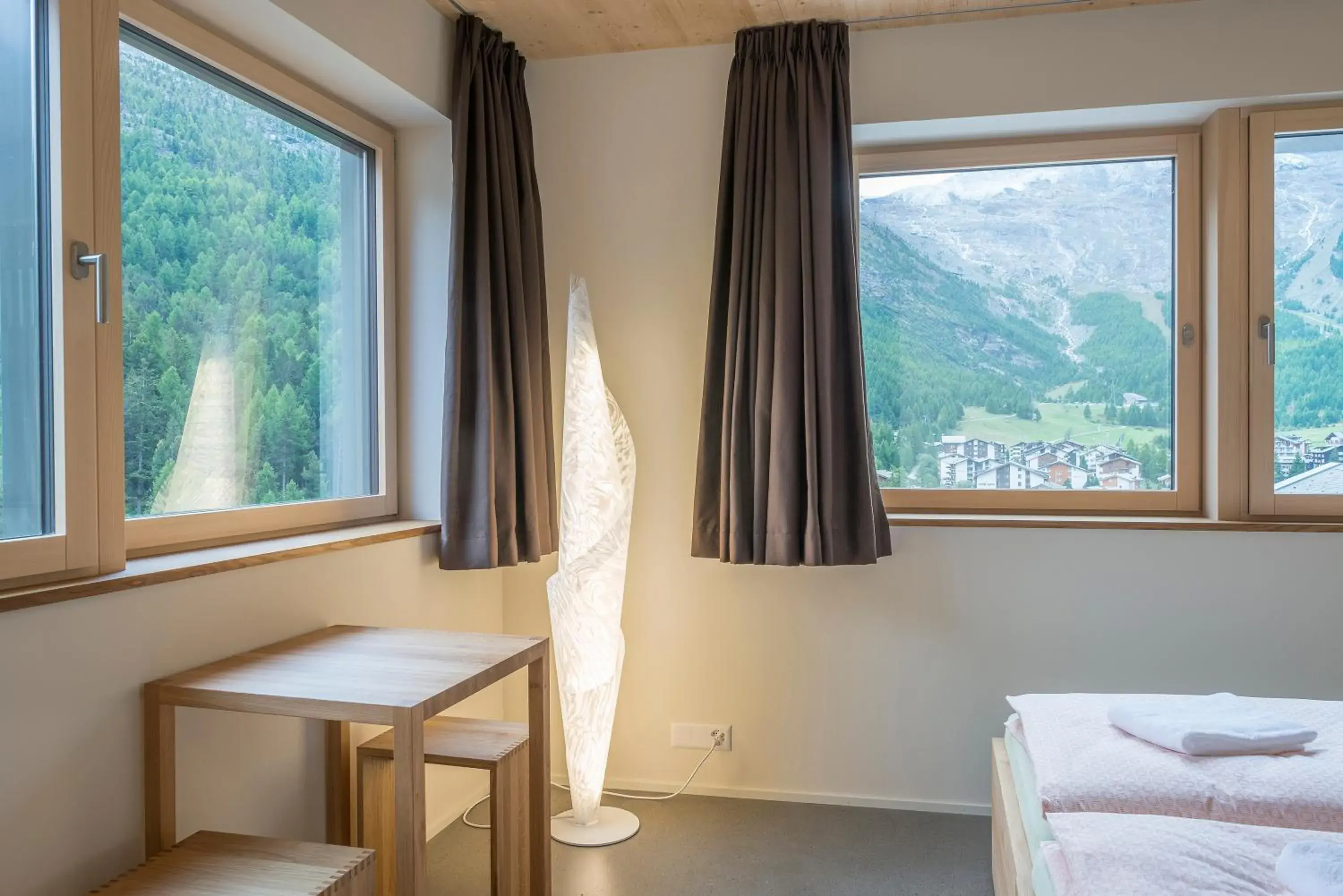 Double Room with Shower - incl. Spa Access in Saas-Fee wellnesshostel4000 Double Room with Shower - incl. Spa Access in Saas-Fee wellnesshostel4000