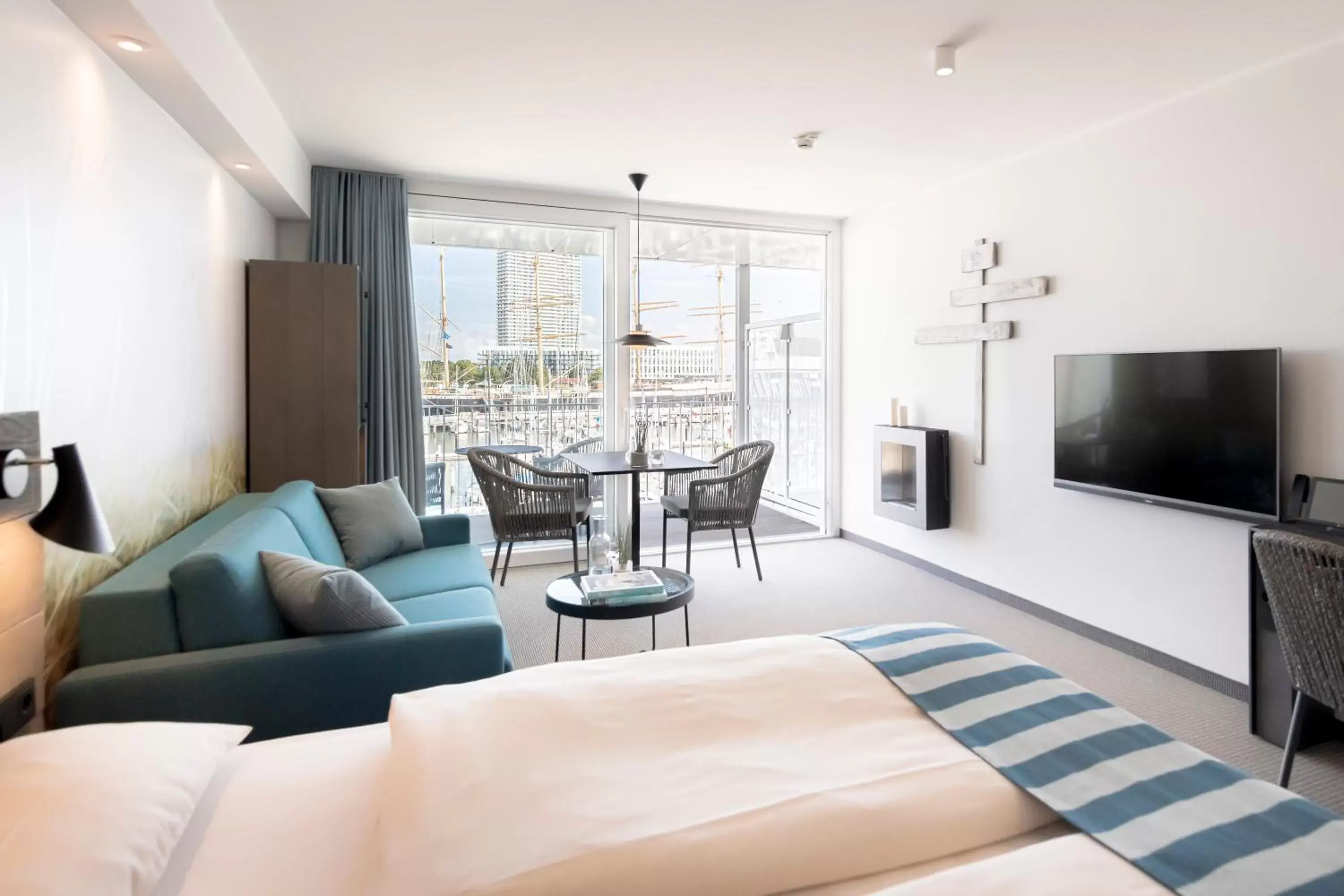 Superior Double Room with Water View in SlowDown Travemünde Superior Double Room with Water View in SlowDown Travemünde