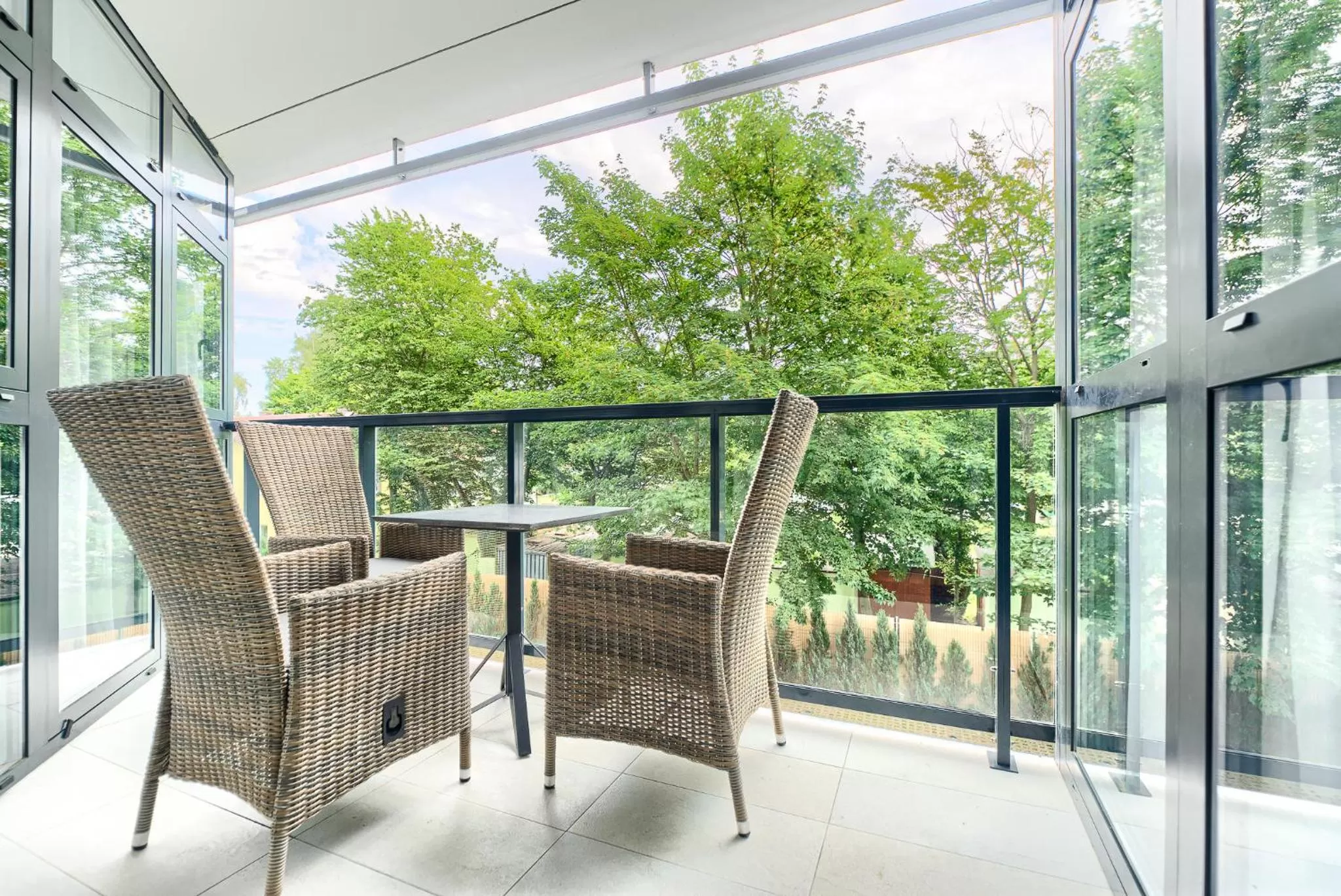 Patio, Balcony/Terrace in Dune Resort Mielno - A