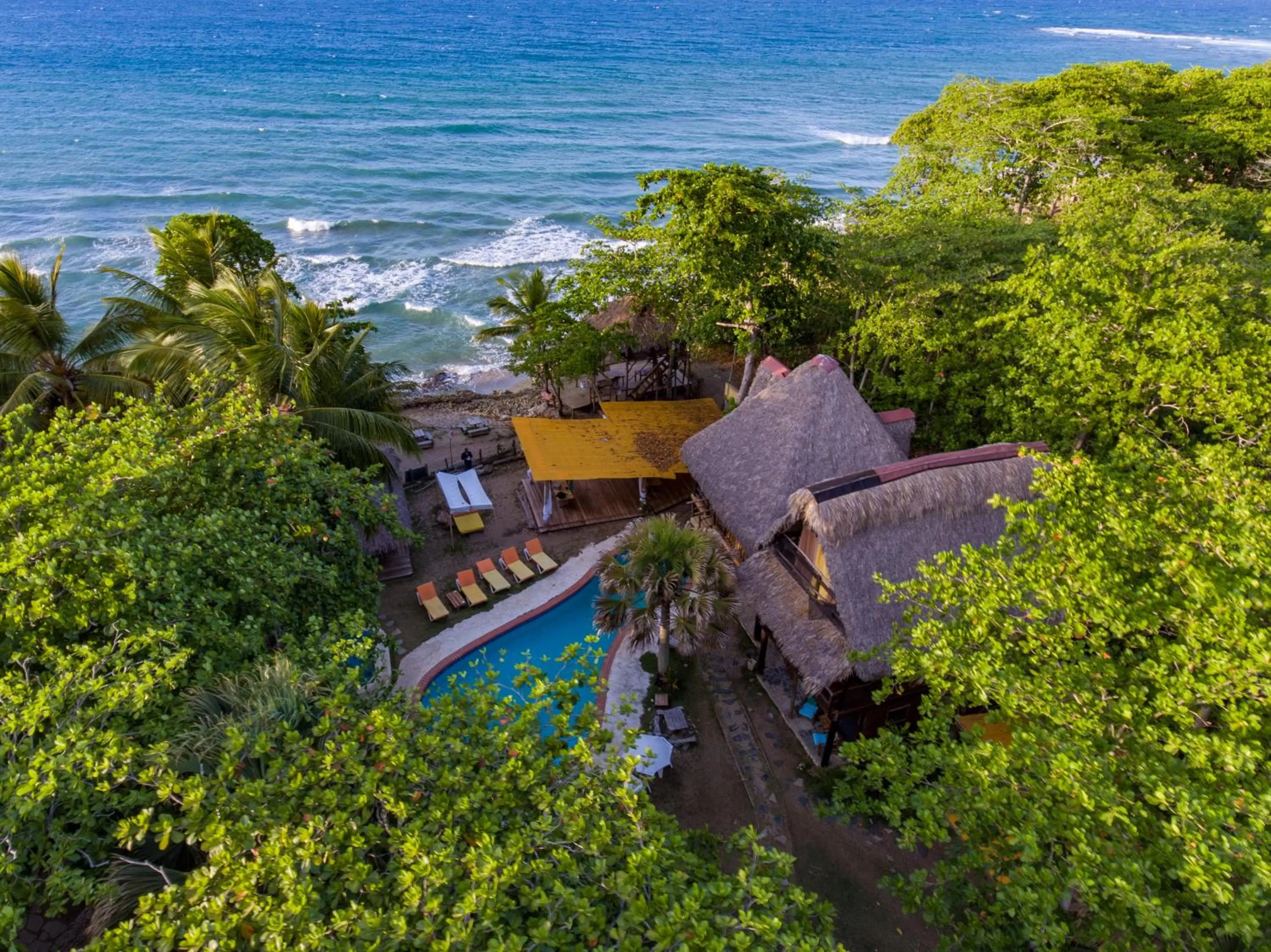 Bird's eye view in Cabarete Maravilla Eco Lodge Boutique Beach Surf Encuentro, Kite, by AA Crypto Group