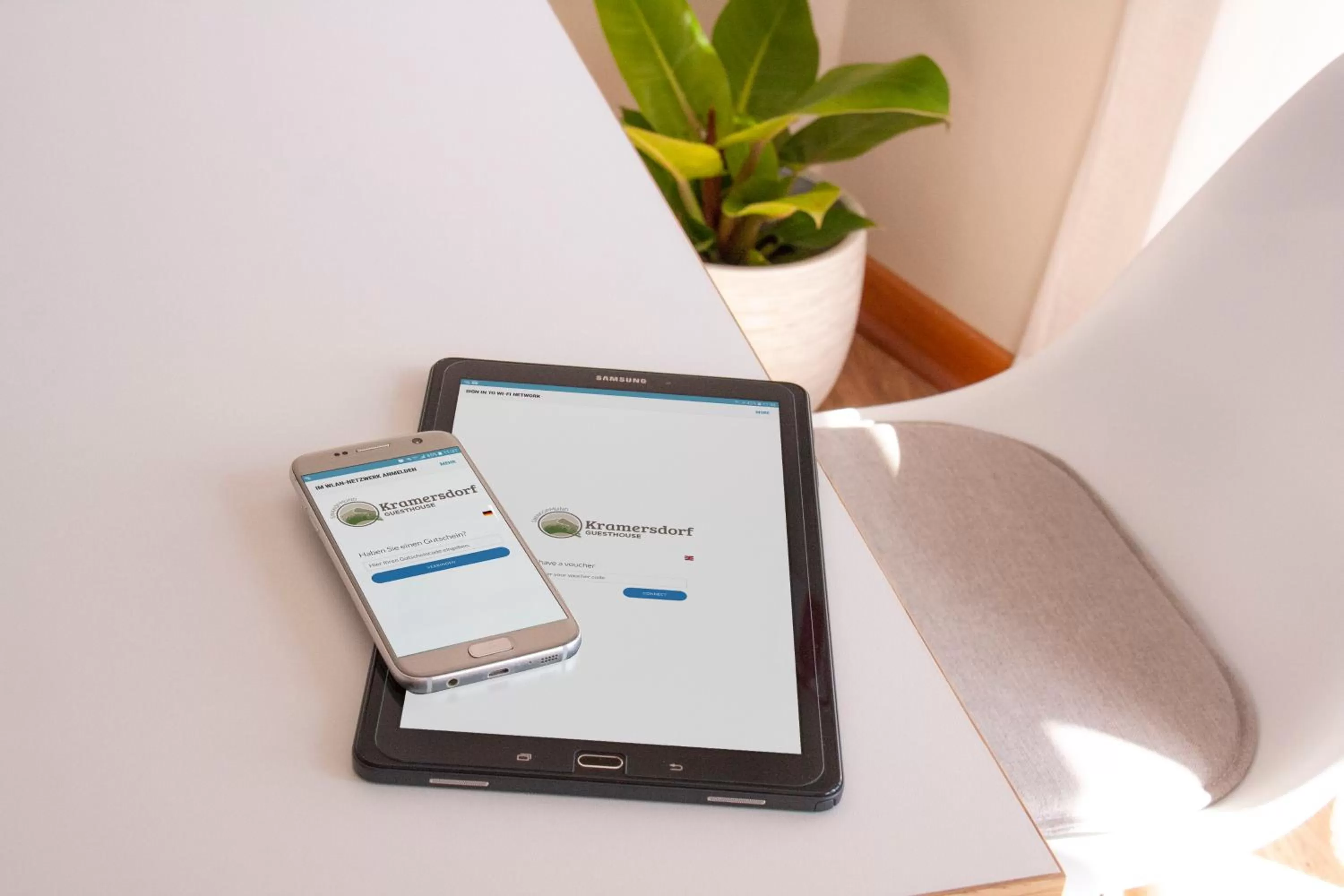 Property logo or sign in Kramersdorf Guesthouse