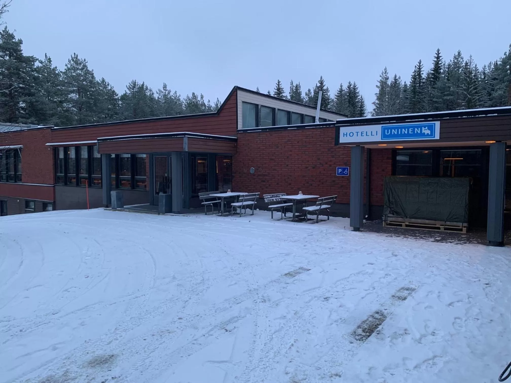 Property building, Winter in Hotelli Uninen Äänekoski