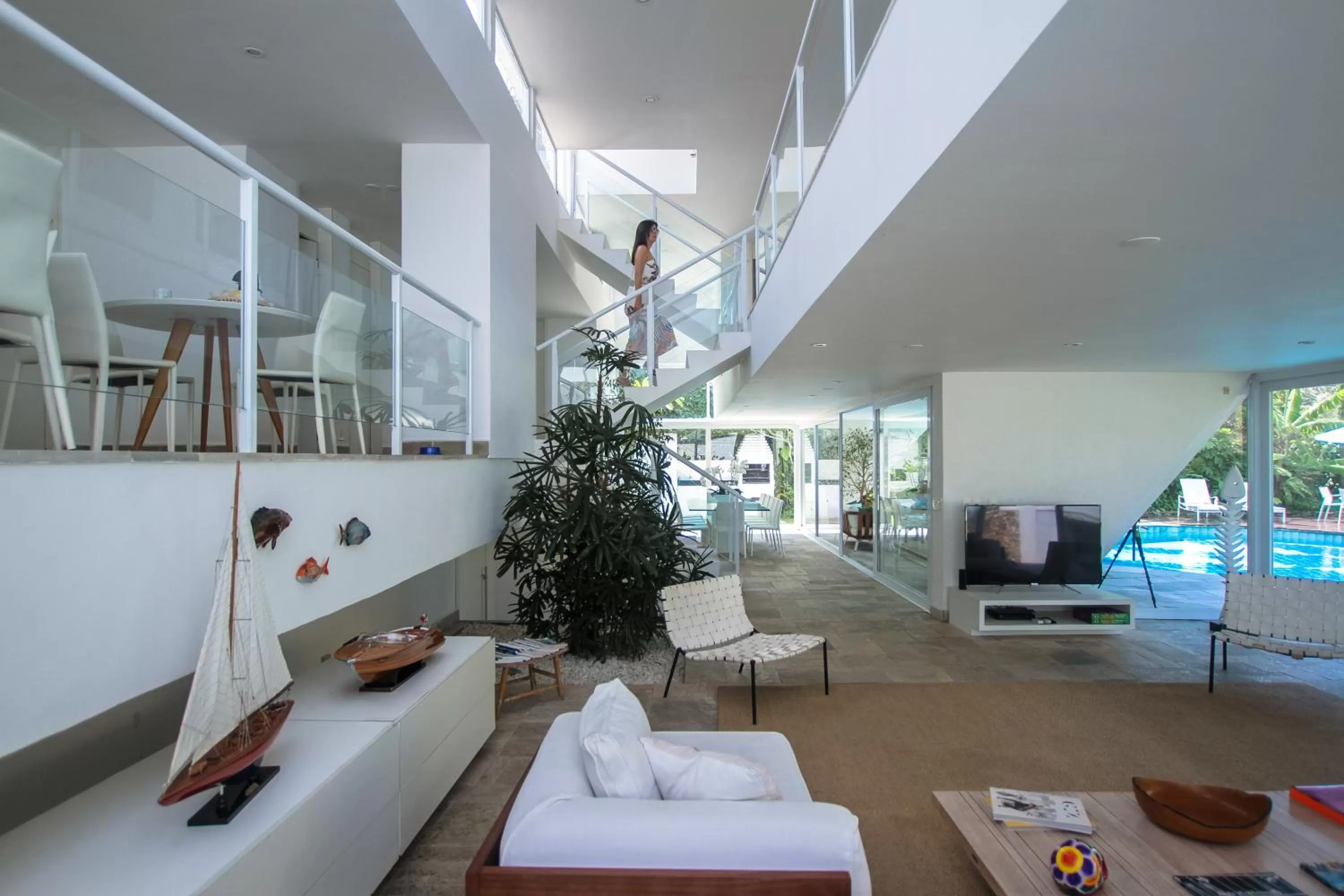 Lobby or reception in Guest House Guarujá