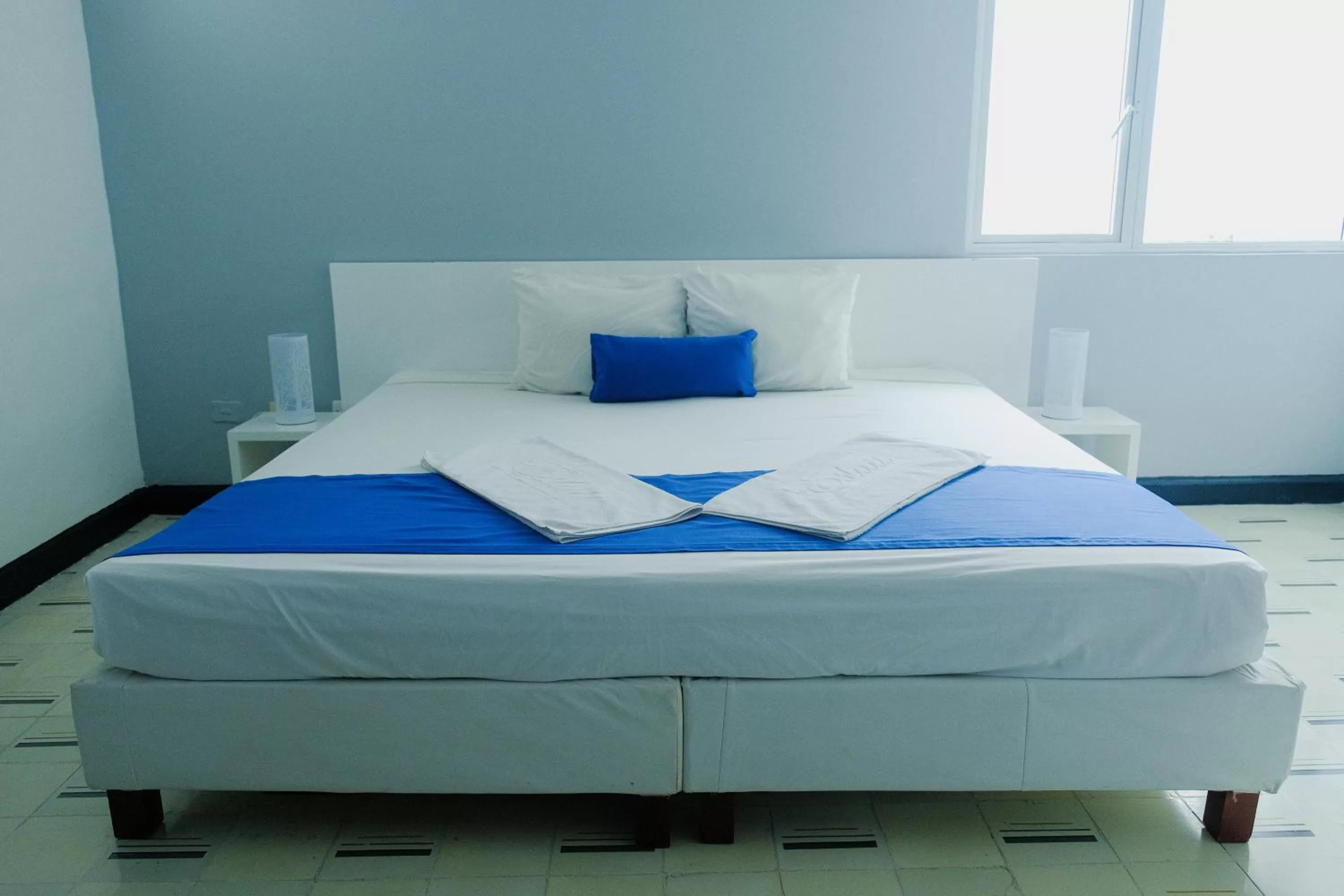 Bed in Eslait Hotel & Apartamentos