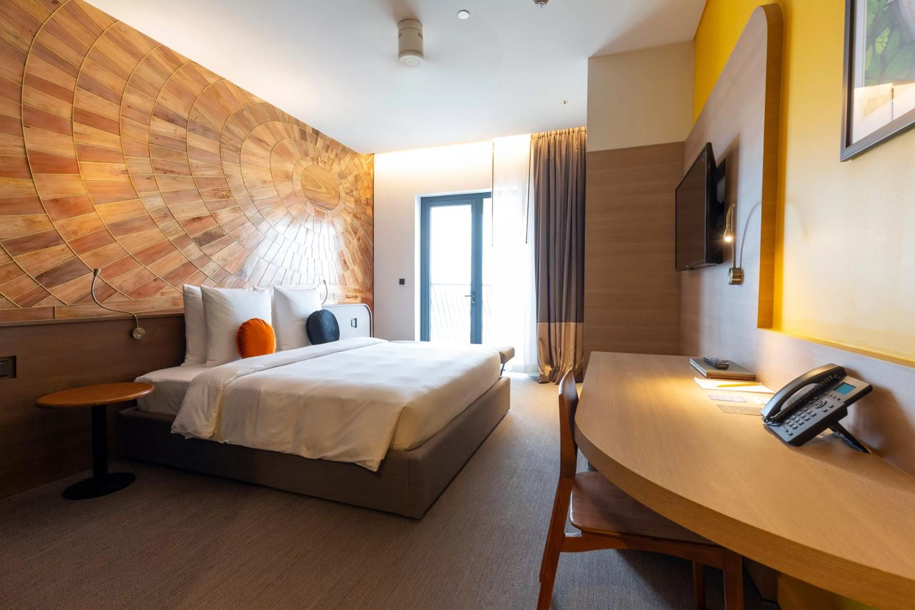 Bedroom, Bed in SUN & MOON, Riverside Hotel