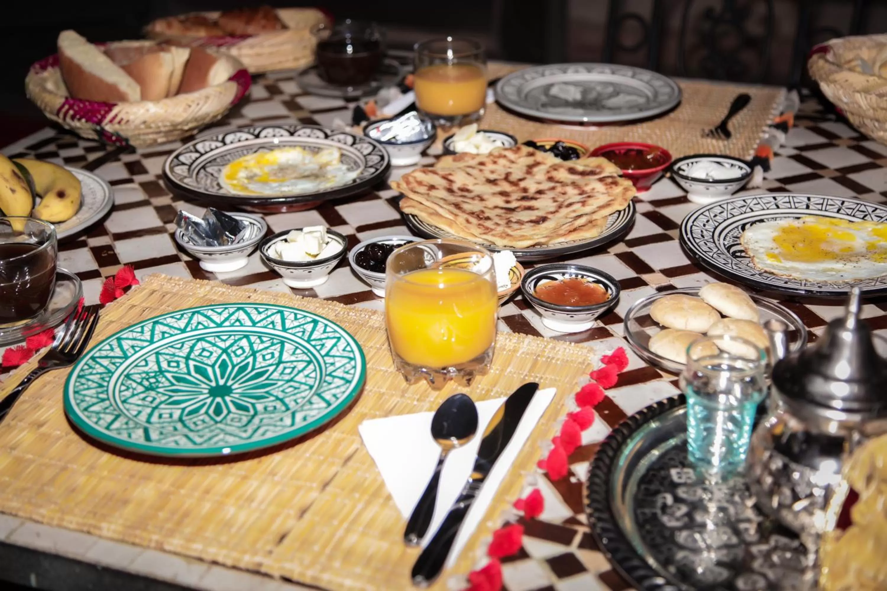 Food and drinks in Héritage Lalla Aicha et SPA