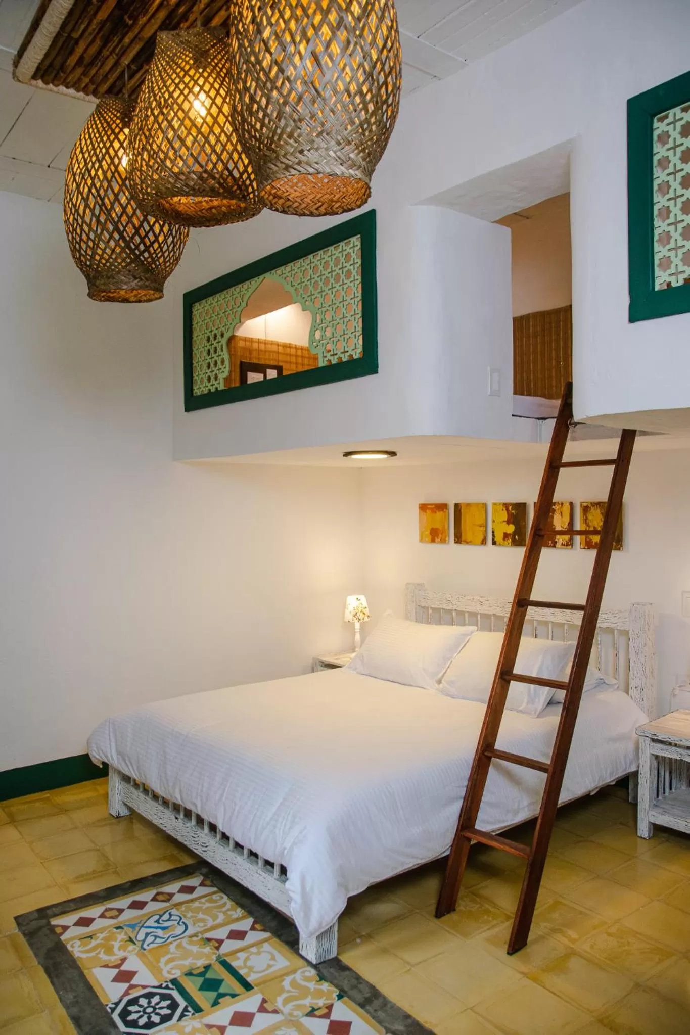 Bed in El Despertar Hotel