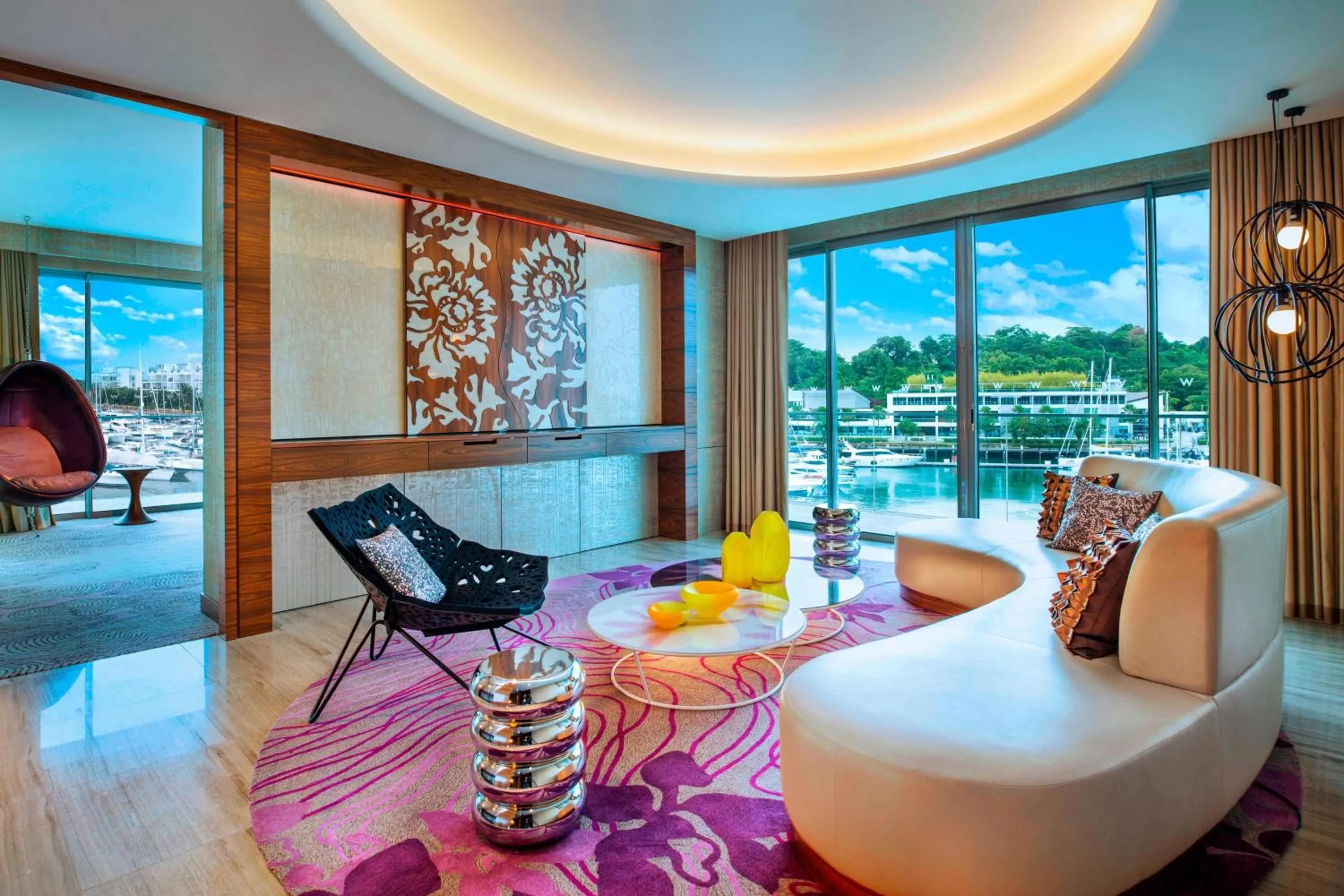 Living room in W Singapore - Sentosa Cove
