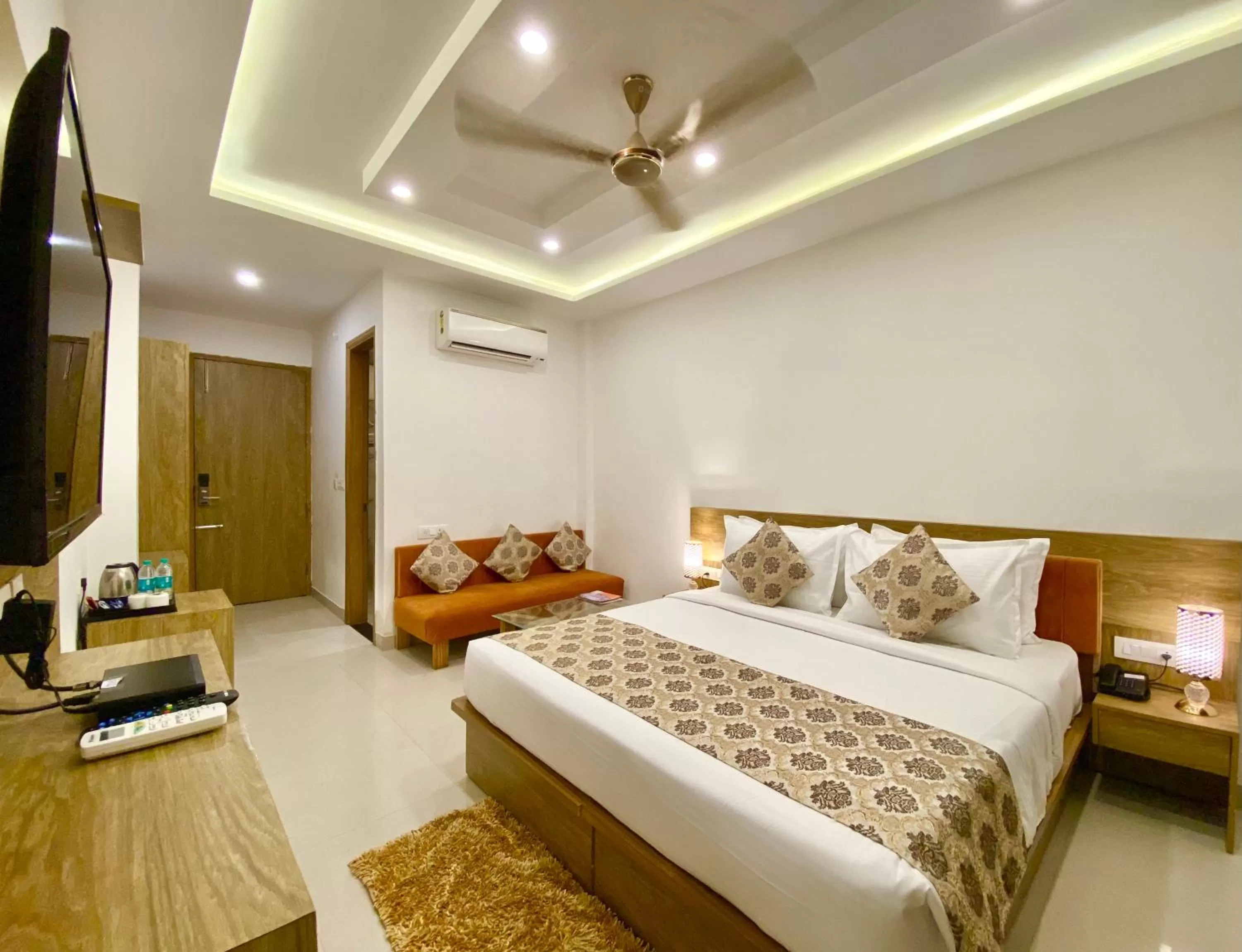 Bed in Arogyadham Wellness Retreat