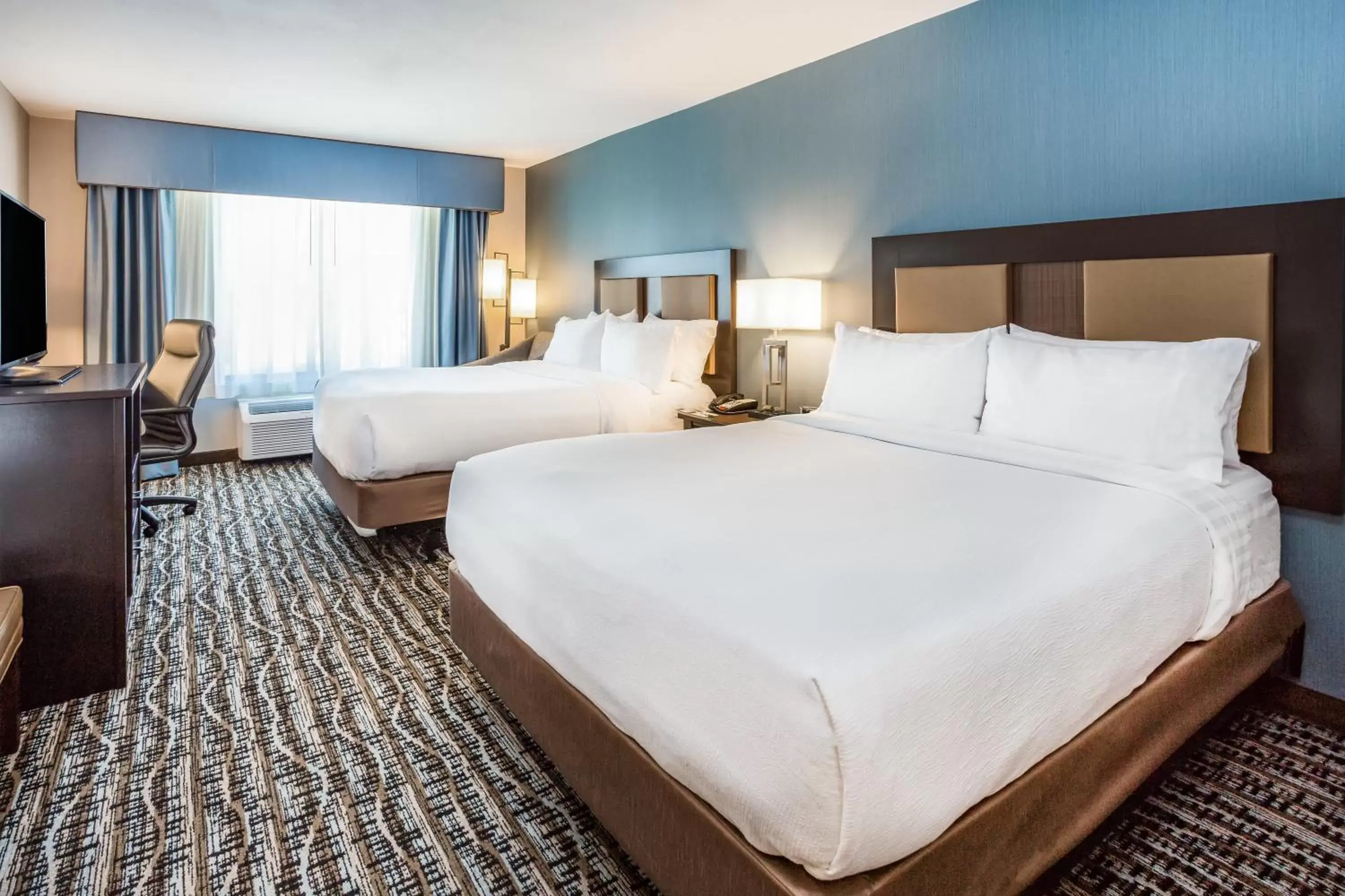 Standard Queen Room with Two Queen Beds and Mobility Accessible Roll-In Shower in Holiday Inn South Jordan - SLC South by IHG Standard Queen Room with Two Queen Beds and Mobility Accessible Roll-In Shower in Holiday Inn South Jordan - SLC South by IHG