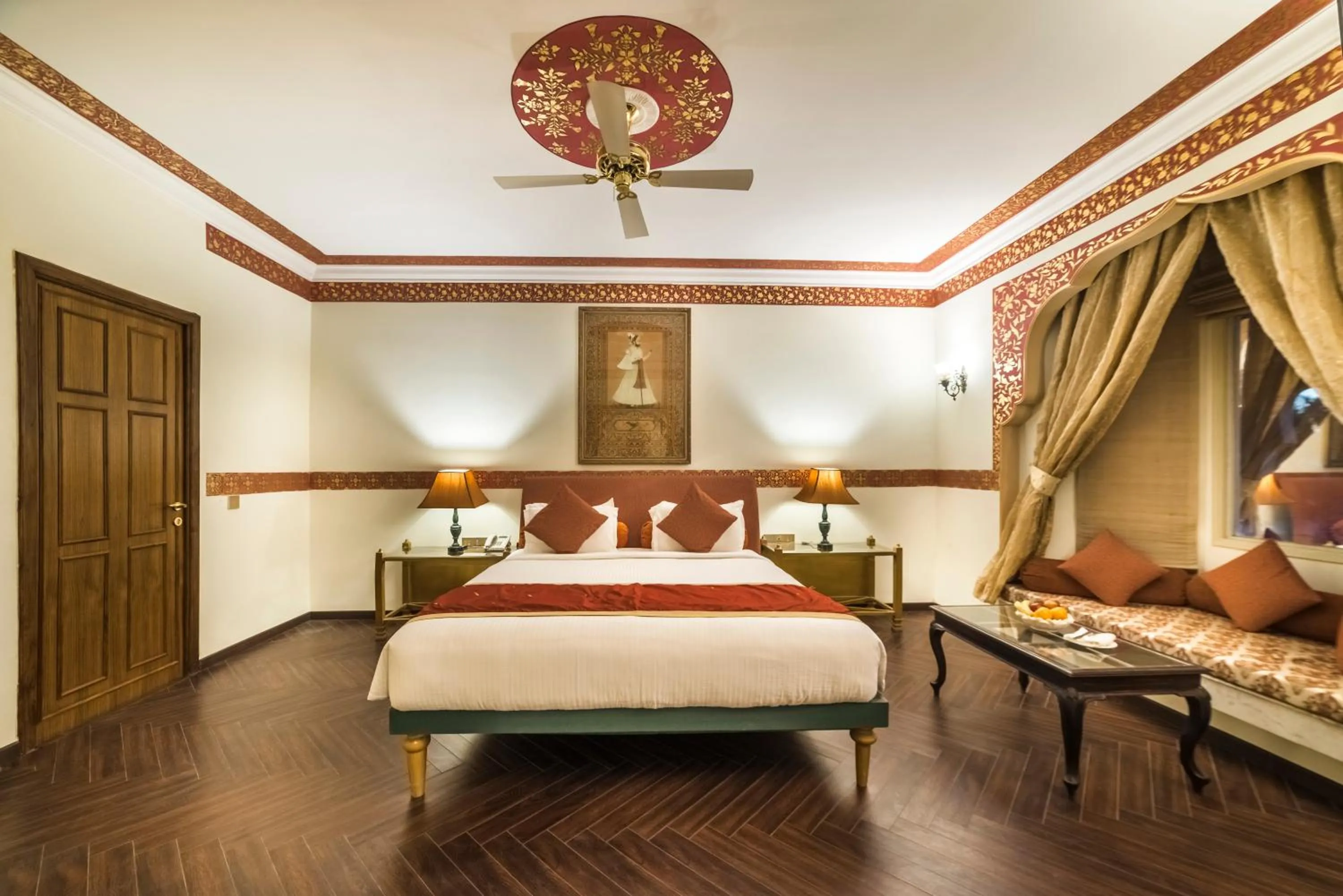 Photo of the whole room, Bed in Fort Rajwada,Jaisalmer