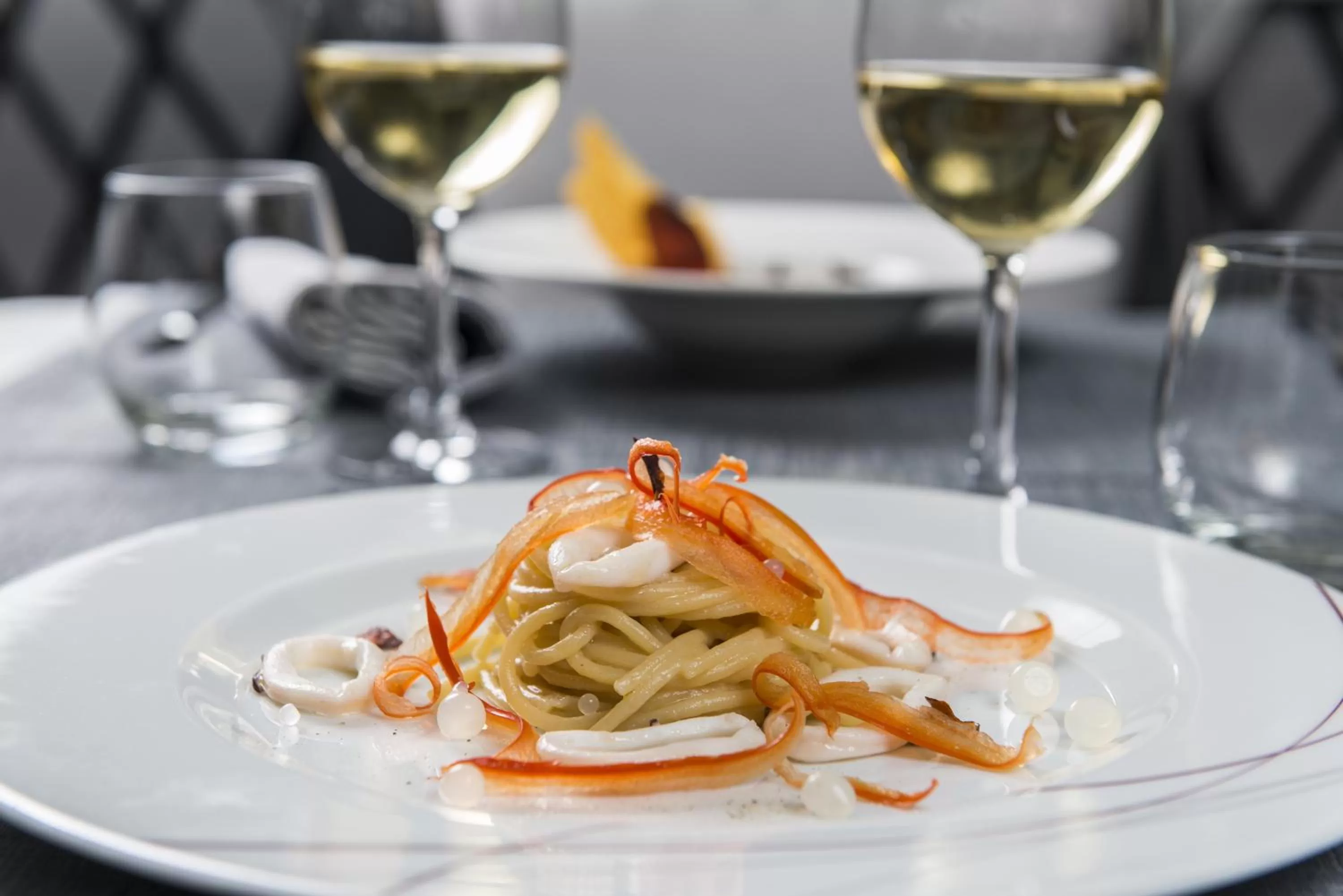 Food close-up in Palazzo Caracciolo Naples
