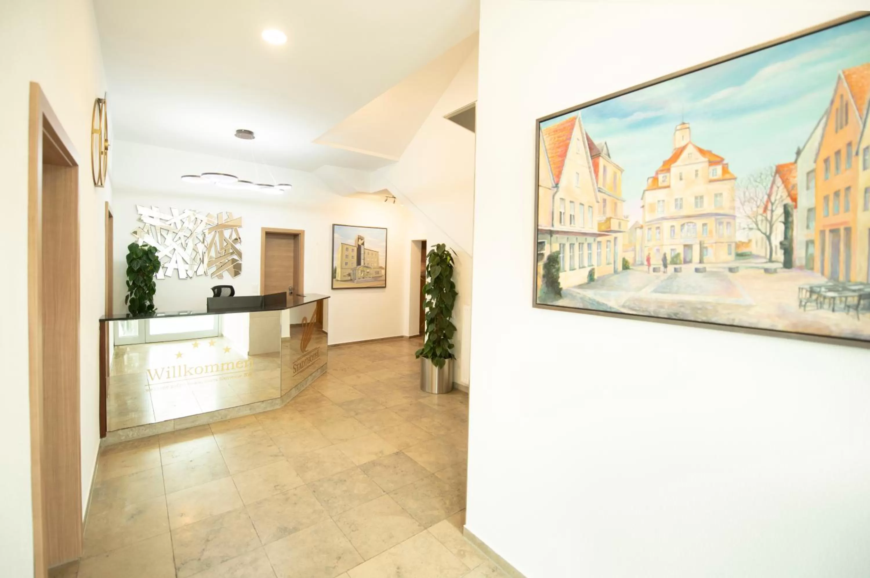 Lobby or reception, Lobby/Reception in Stadthotel Giengen