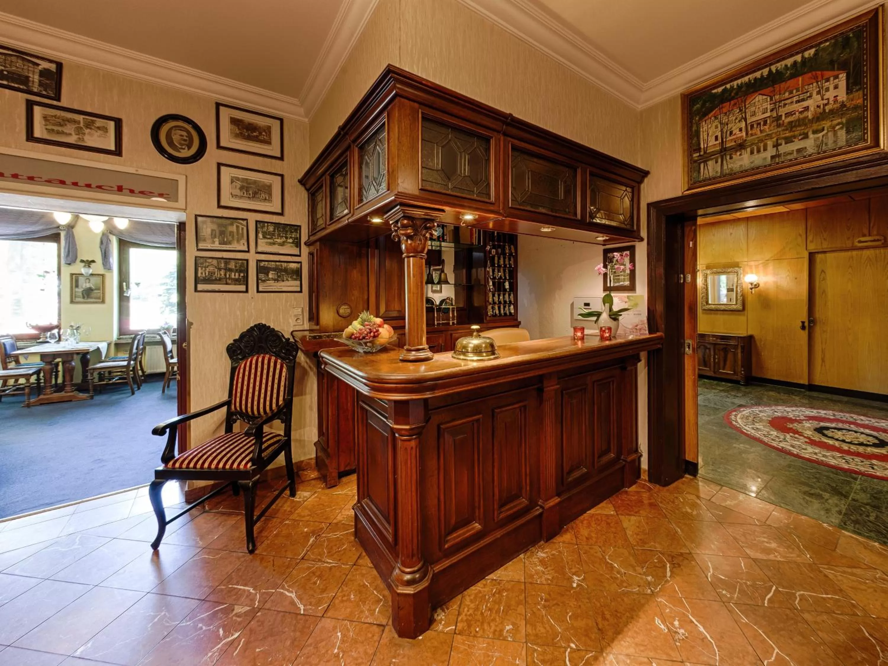 Lobby or reception in Seeschloß