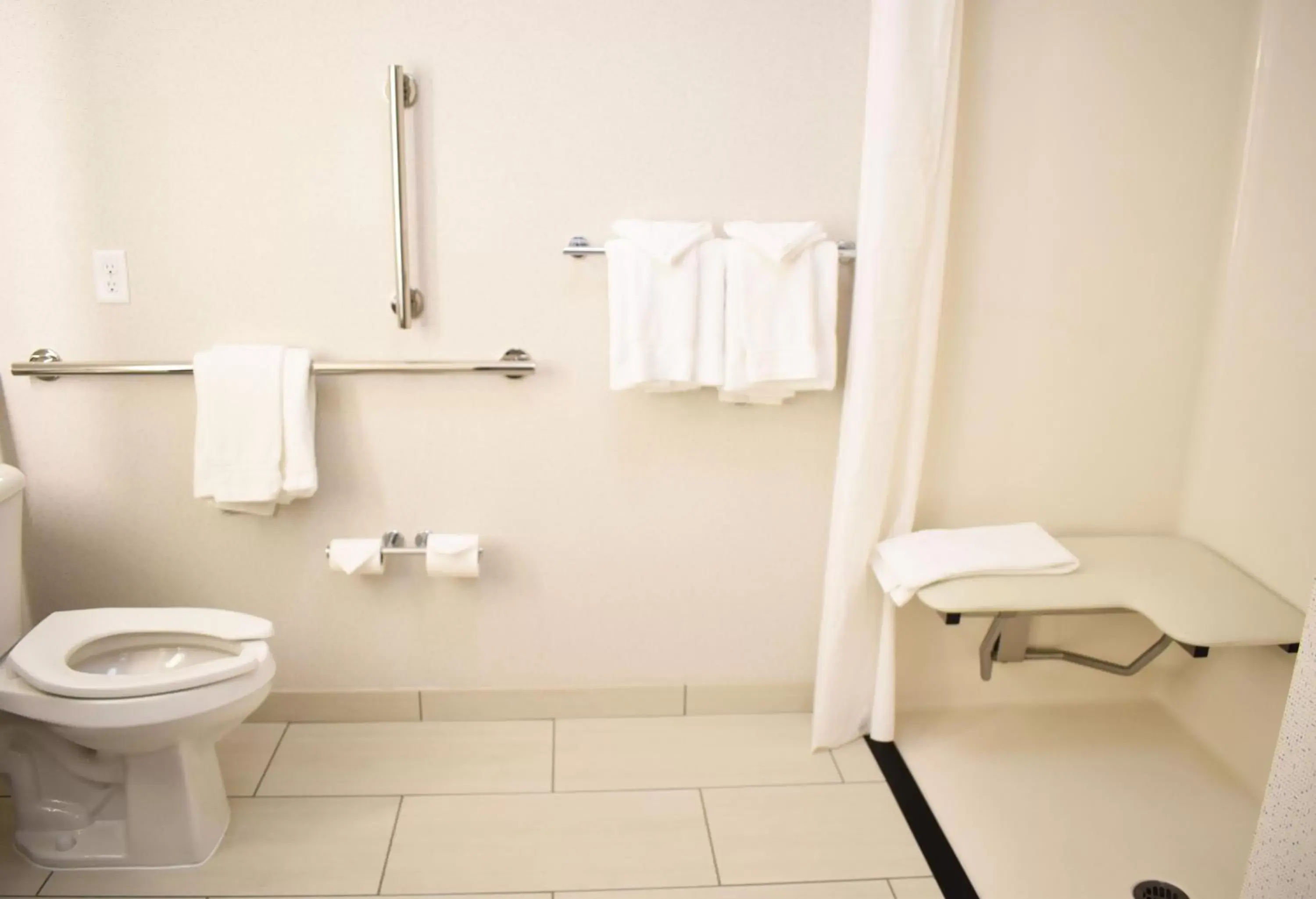 Standard Queen Room with Two Queen Beds and Mobility Accessible Roll-In Shower in Holiday Inn Express & Suites Albany by IHG Standard Queen Room with Two Queen Beds and Mobility Accessible Roll-In Shower in Holiday Inn Express & Suites Albany by IHG