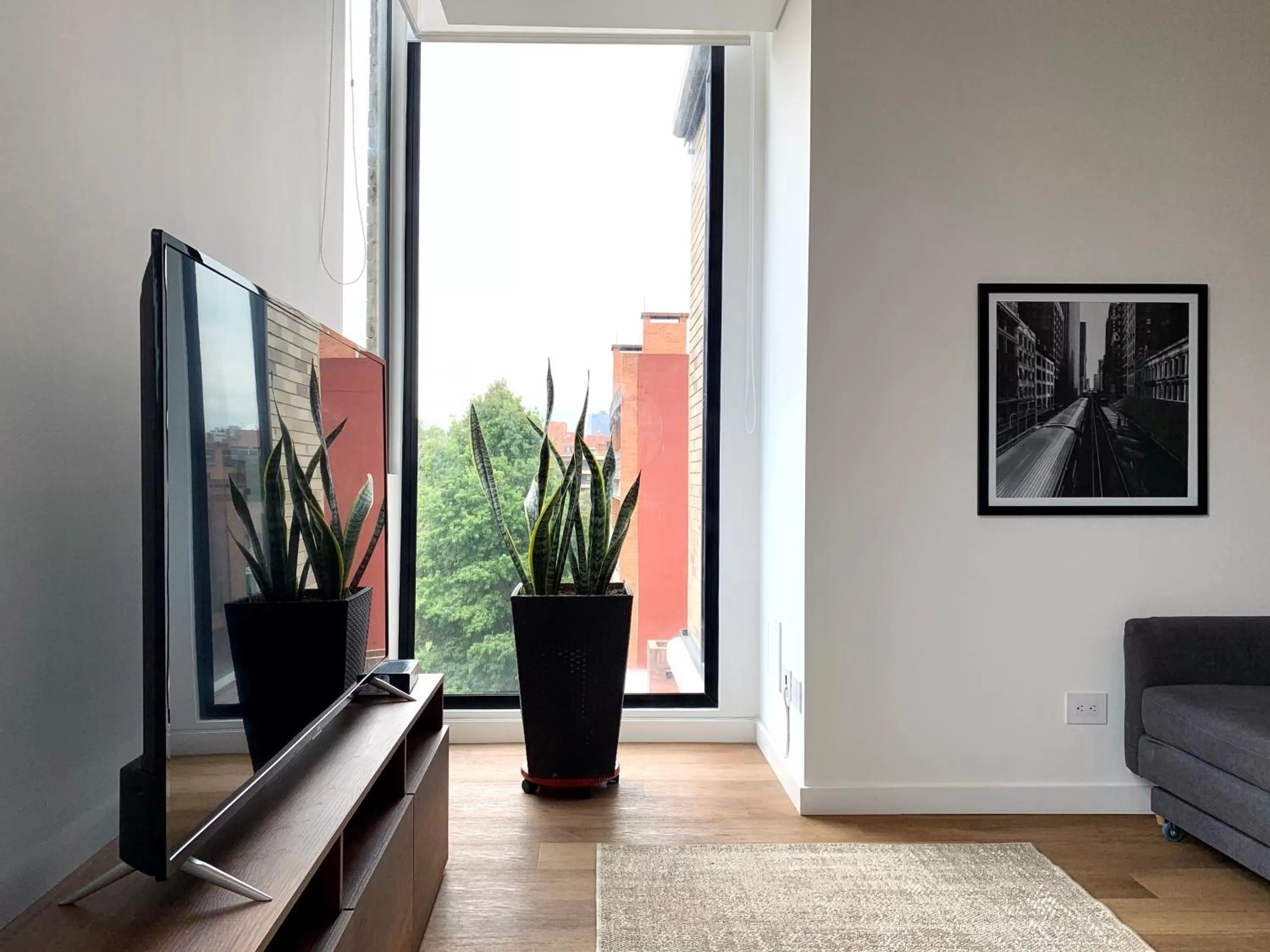 TV/Entertainment Center in Kubik apartments in Exclusive Virrey