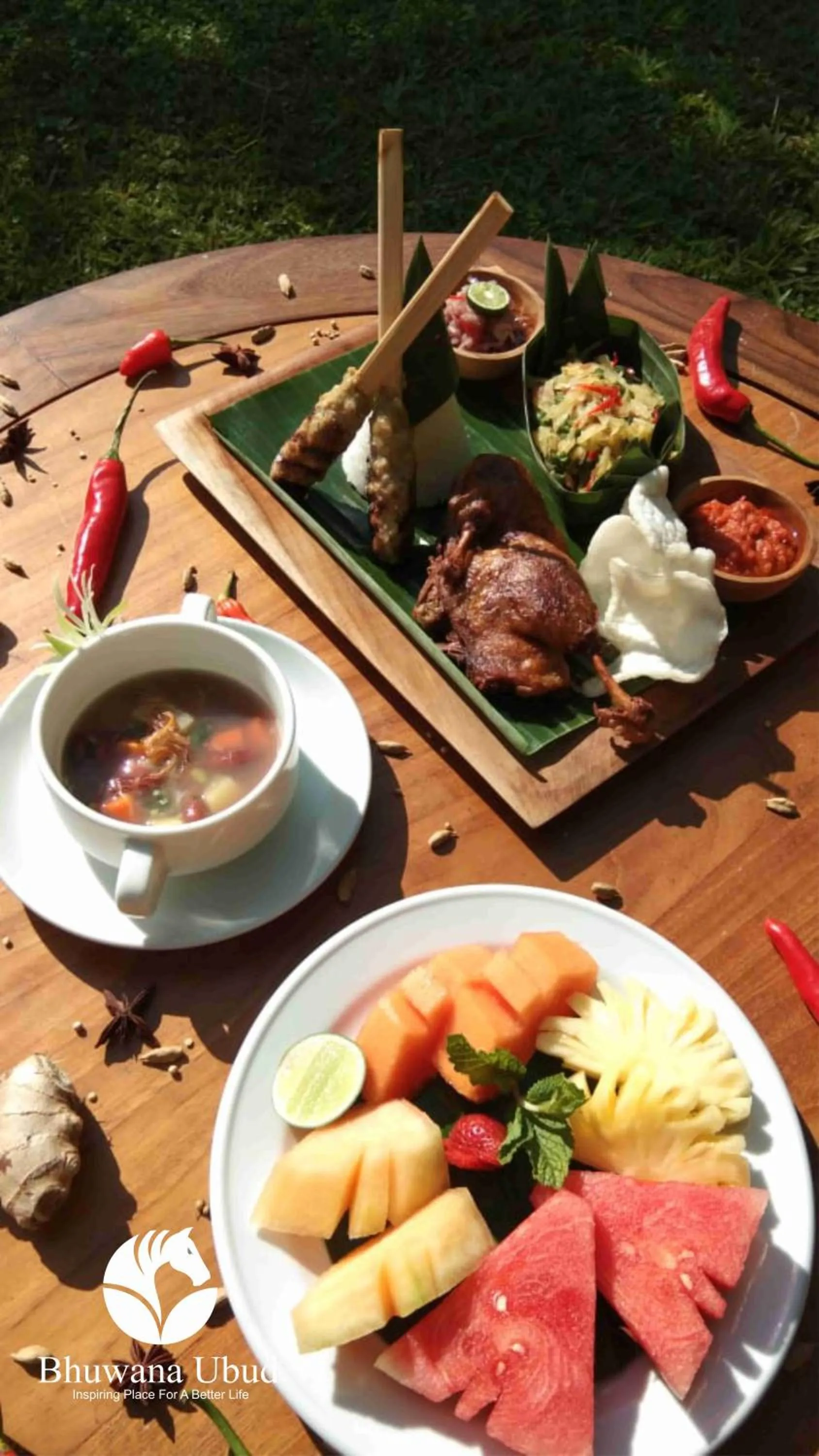 Food and drinks in Bhuwana Ubud Hotel and Farm