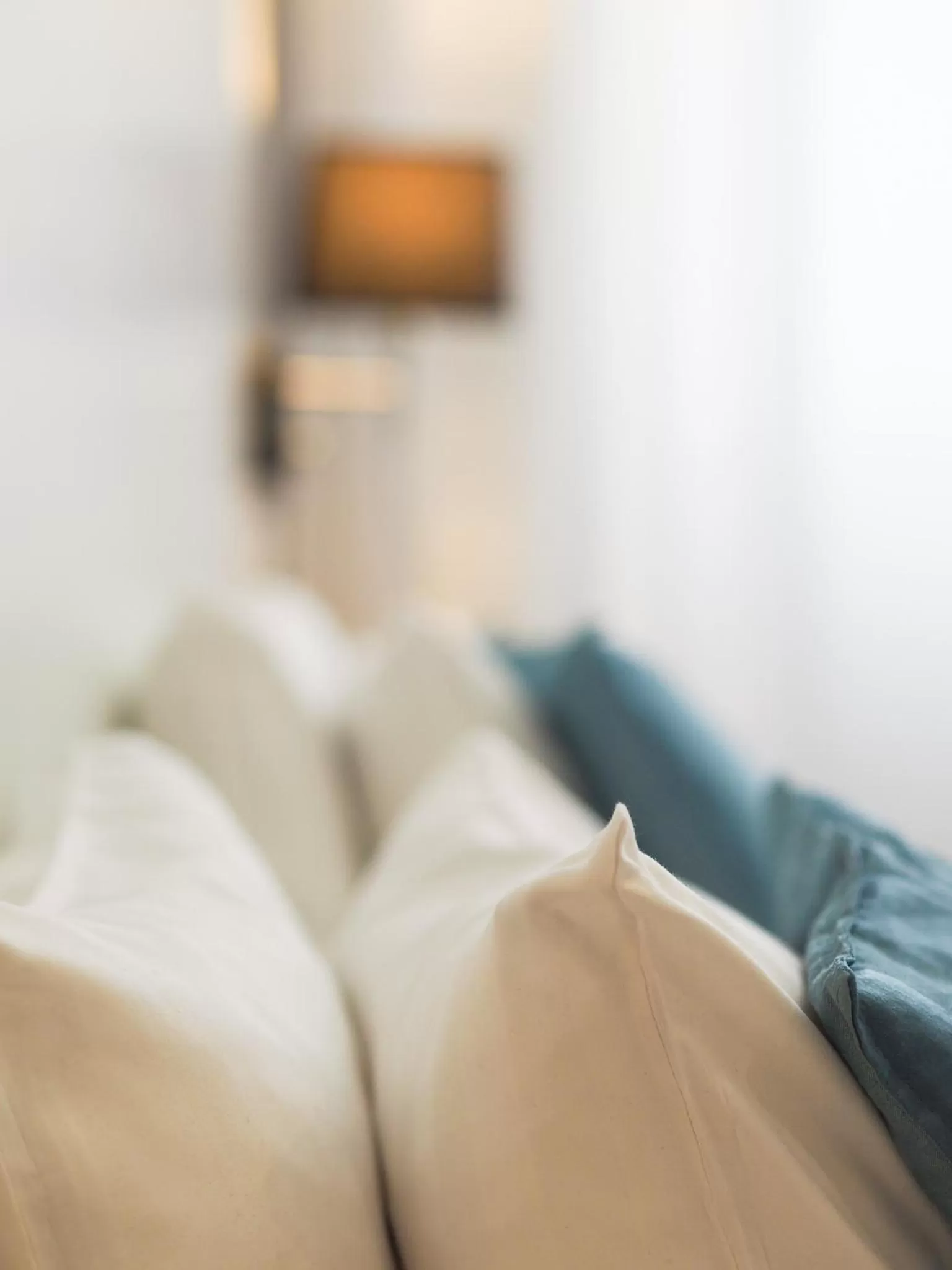 Decorative detail, Bed in Hotel Fabrik Forssa