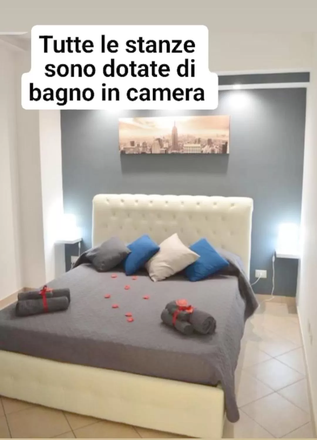 Bed in Villa longardi