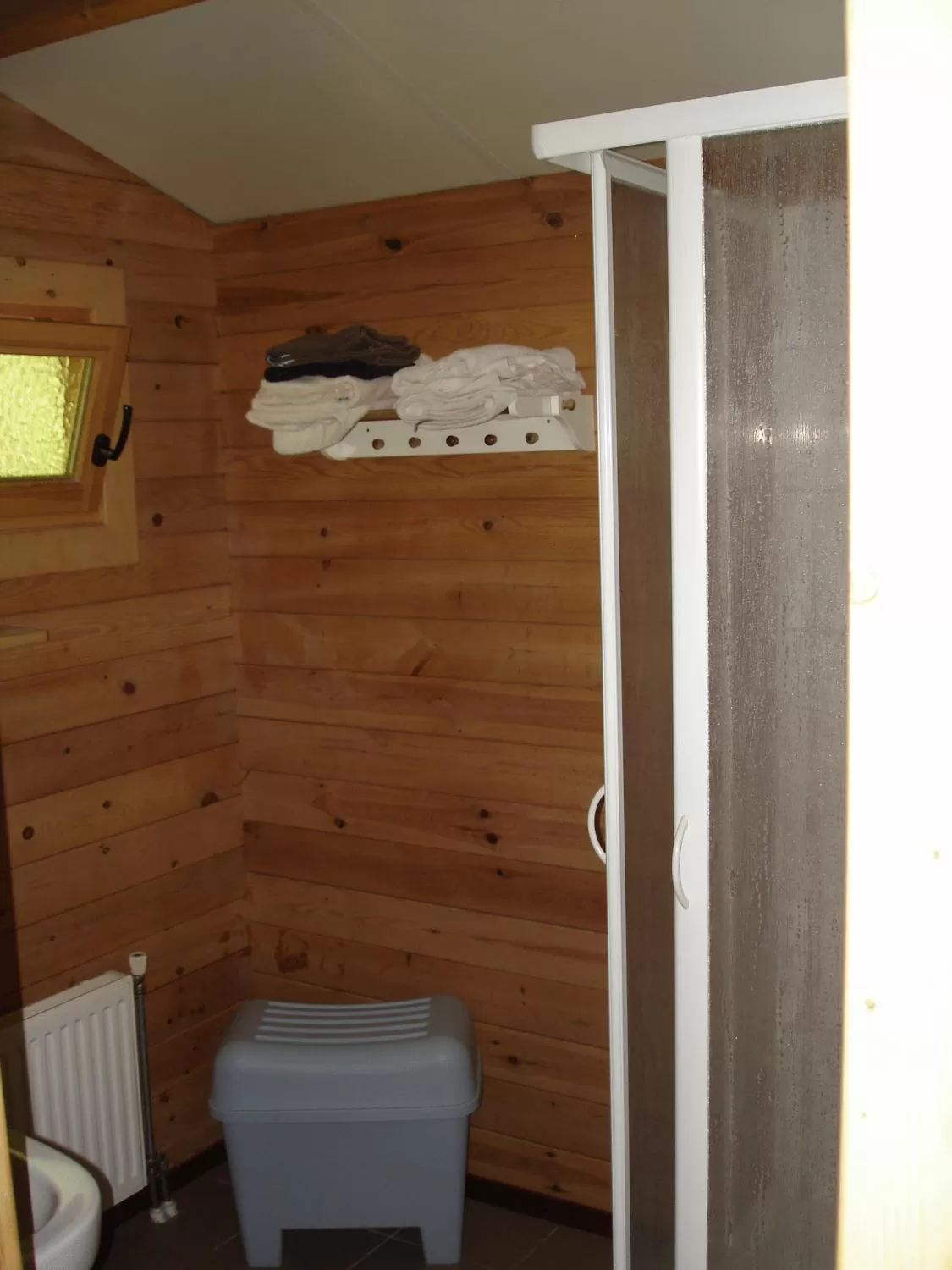 Decorative detail, Bathroom in Motel- Bungalow-& Chaletpark de Brenkberg