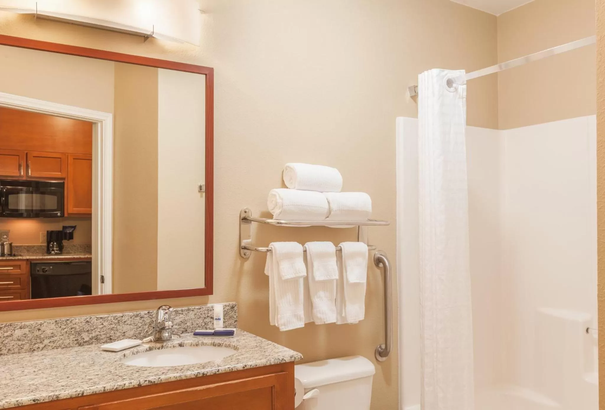 Bathroom in Candlewood Suites Houston I-10 East by IHG