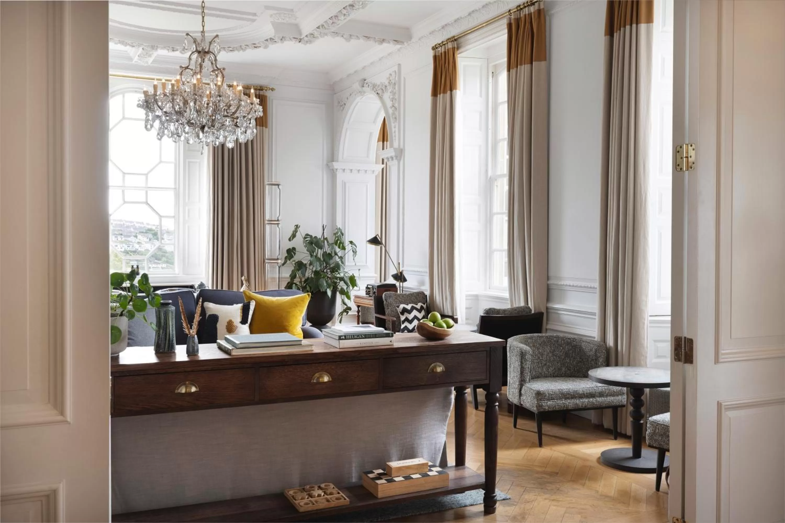 Lounge or bar in Fowey Hall Hotel