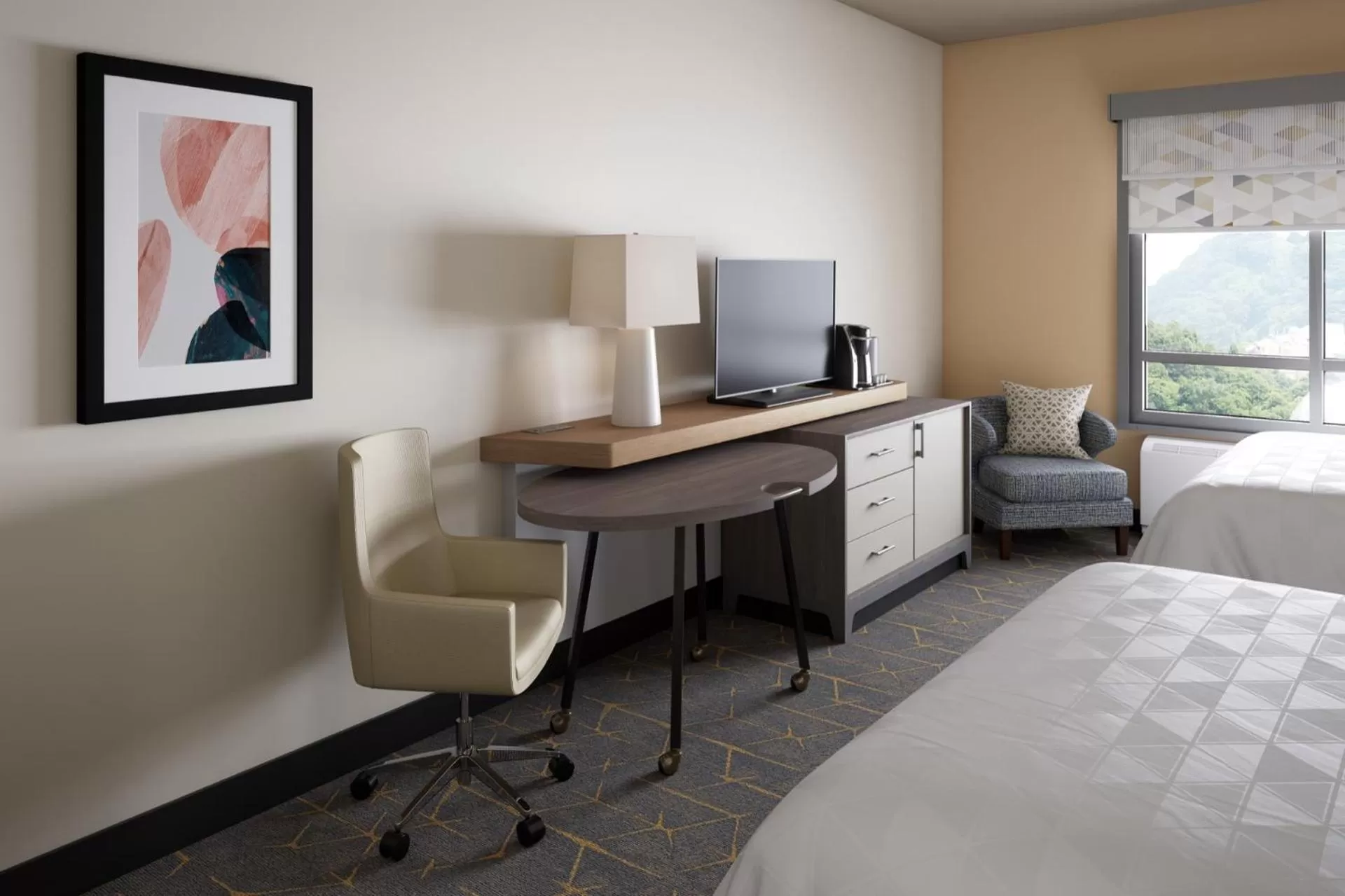 hair dresser, Bed in Holiday Inn Cleveland-Mayfield by IHG