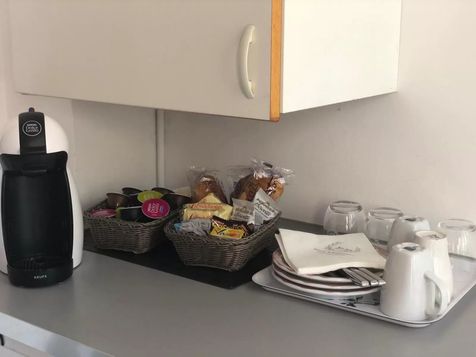 Coffee/tea facilities, Kitchen/Kitchenette in B&B La Ruota Milano