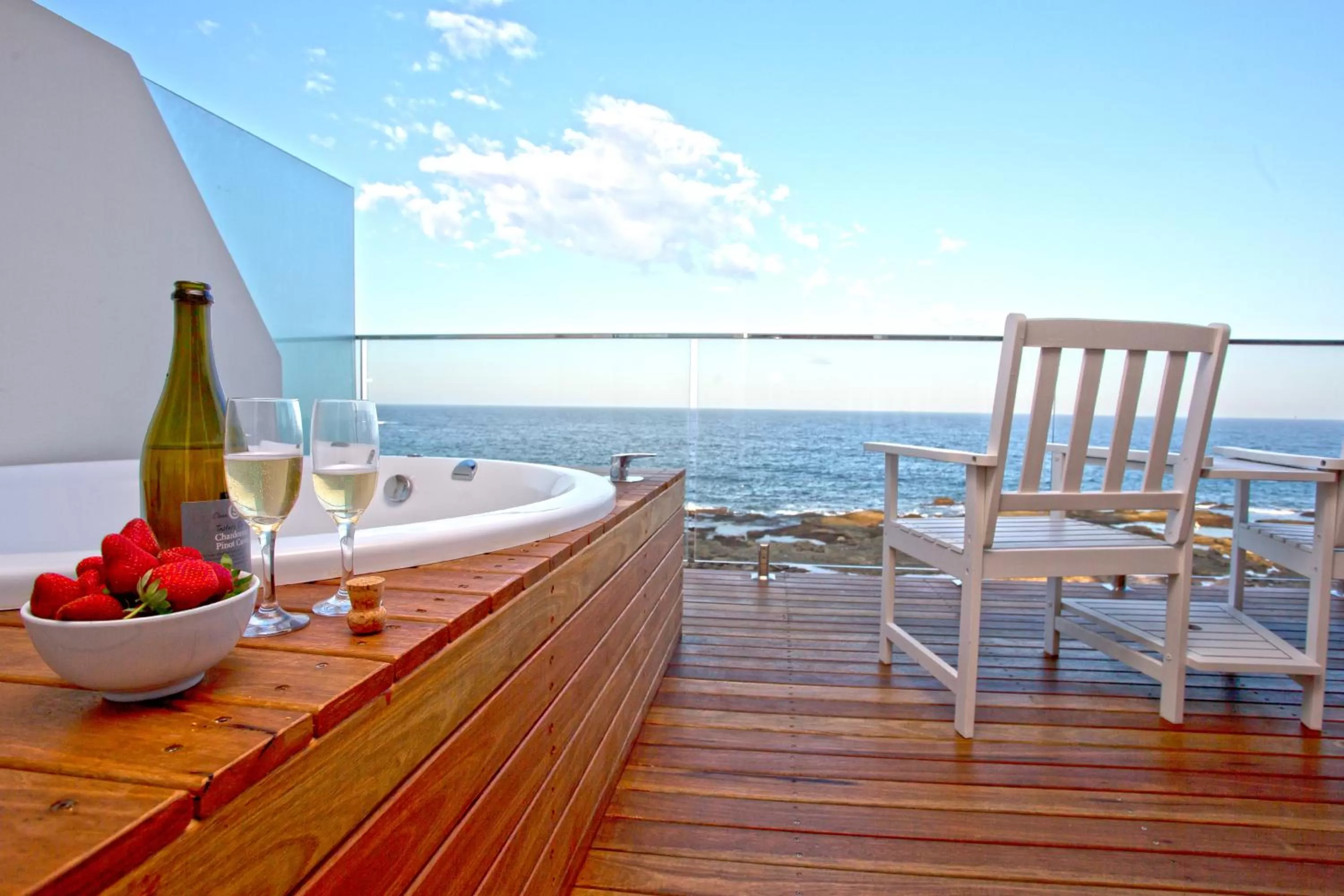 Patio in Ocean Front Motel