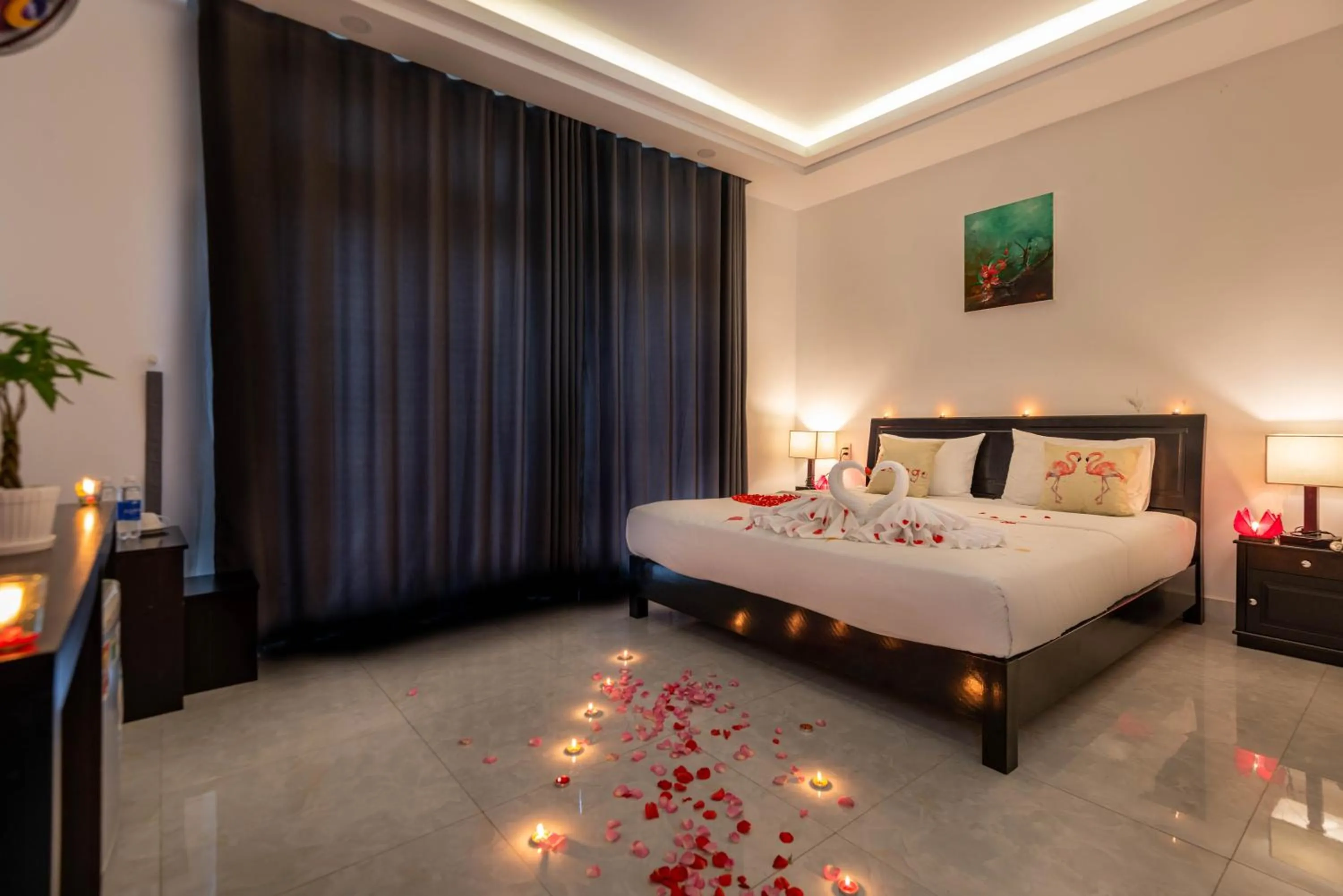 Photo of the whole room, Bed in Flamingo Villa Homestay - Big Rooms with Balcony - Close to Hoi An Old Town 200m & Temple Bridge - Large Outside Pool for Sun Bathing