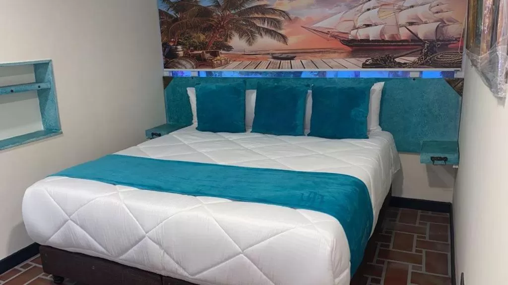 Bed in Hotel Casa Antigua