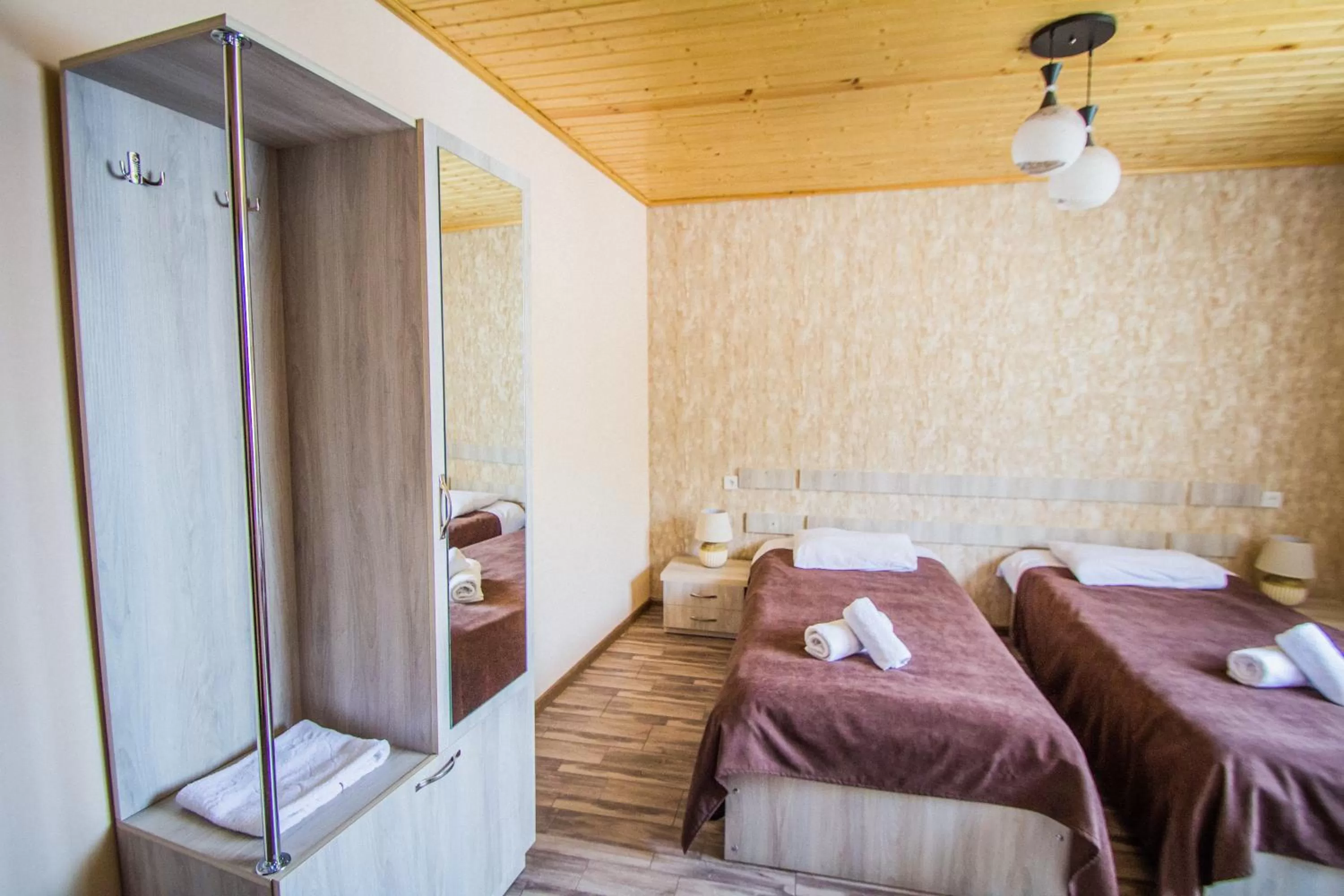 Bedroom, Bed in Hotel Svanseti