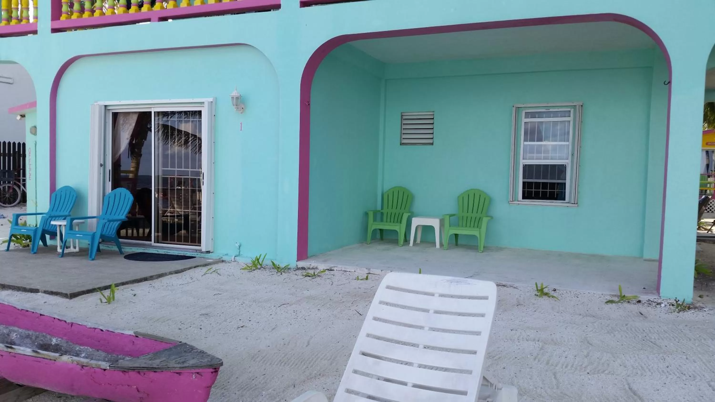 Patio in Barefoot Beach Belize
