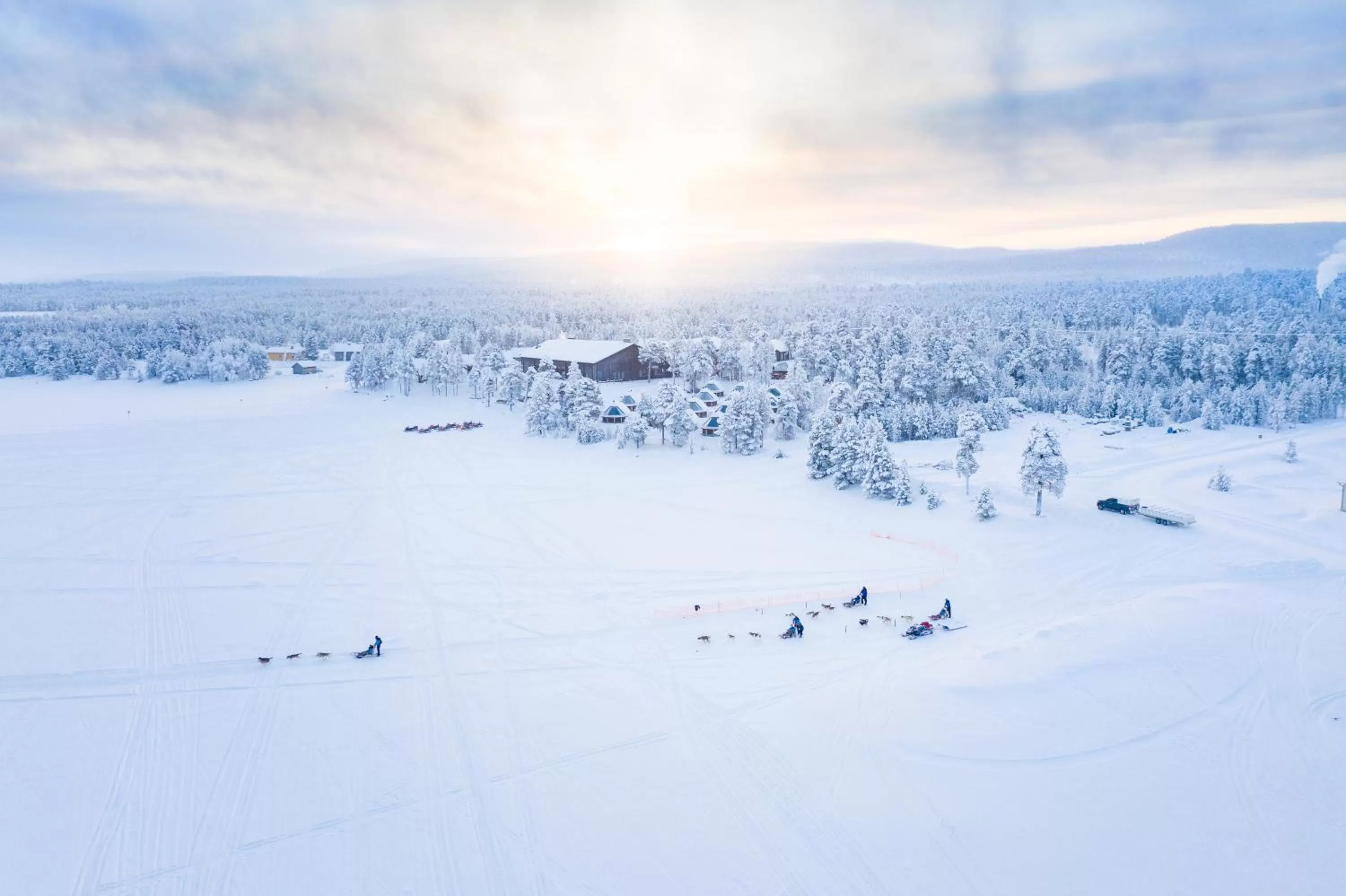 Natural landscape in Wilderness Hotel Inari & Igloos