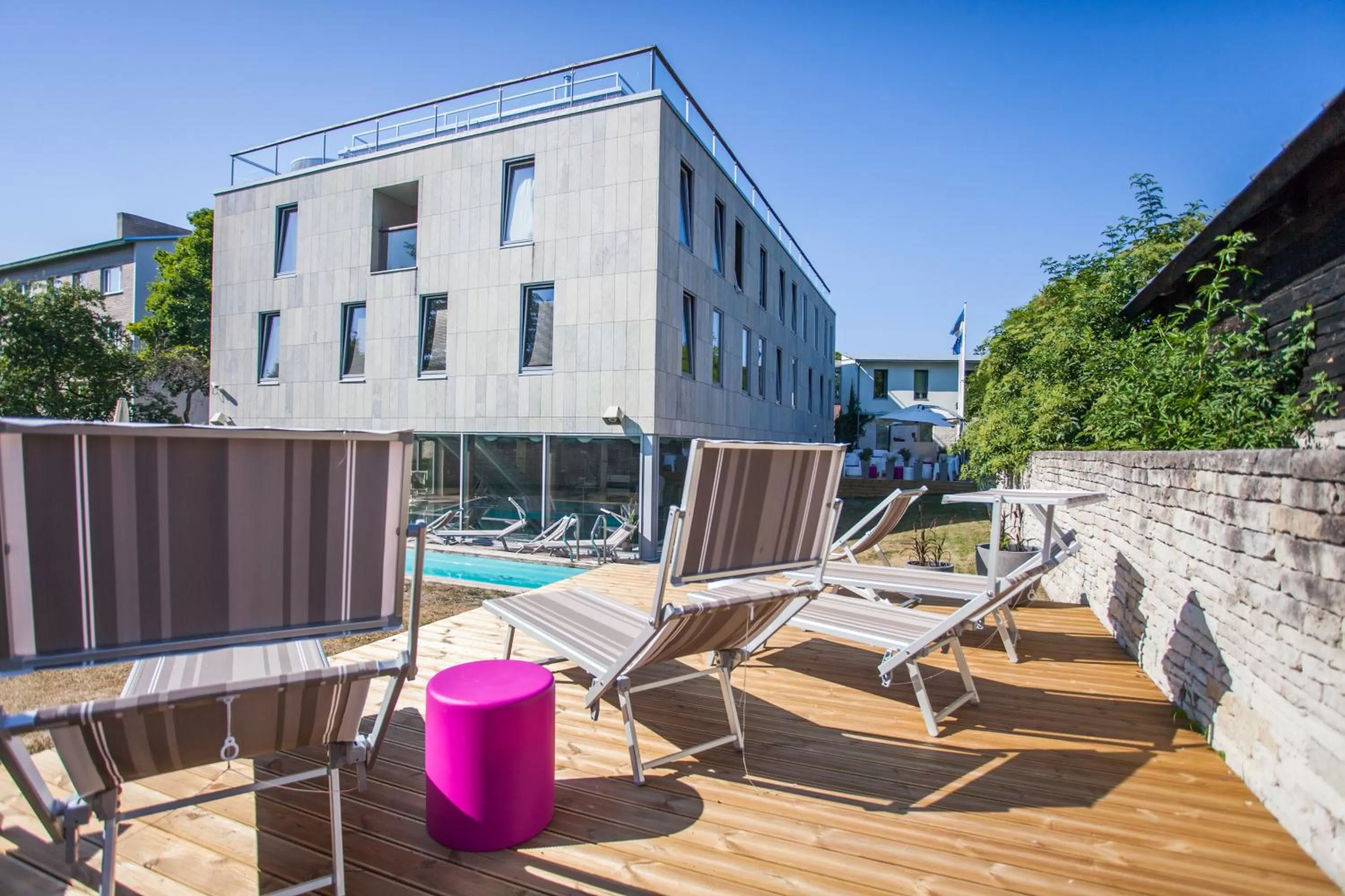 Patio in Johan Design & SPA Hotel