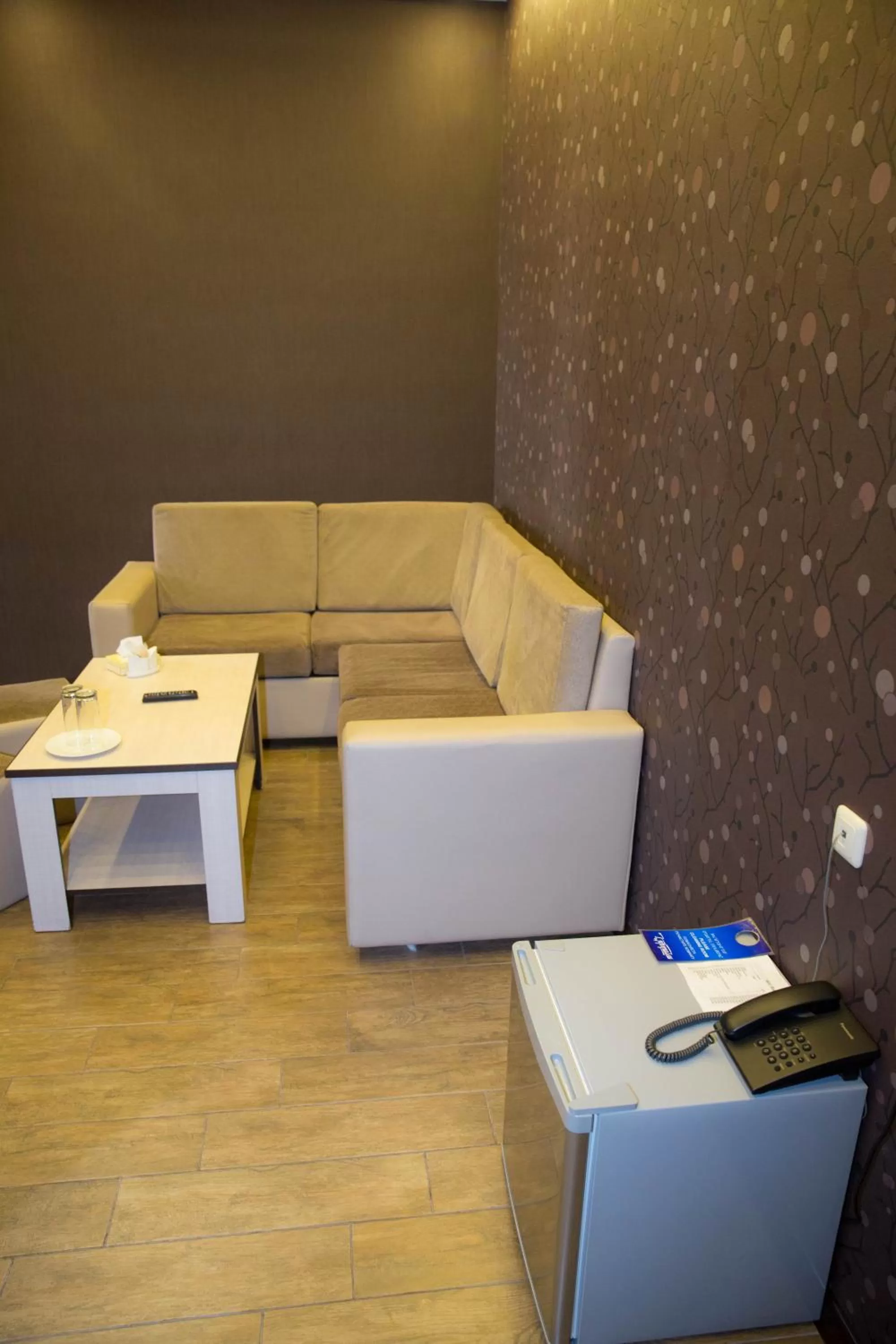 Living room, Lobby/Reception in Eridana Hotel