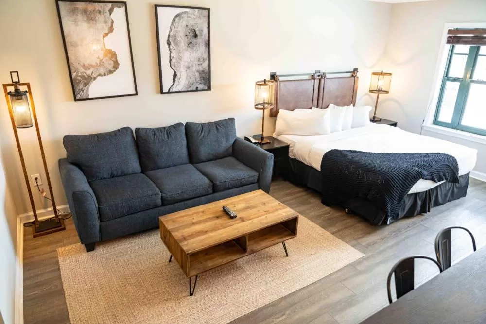 Bed in The Appalachian at Mountain Creek