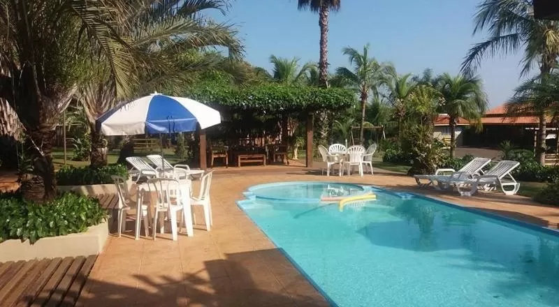 Patio, Swimming Pool in Pousada Manna