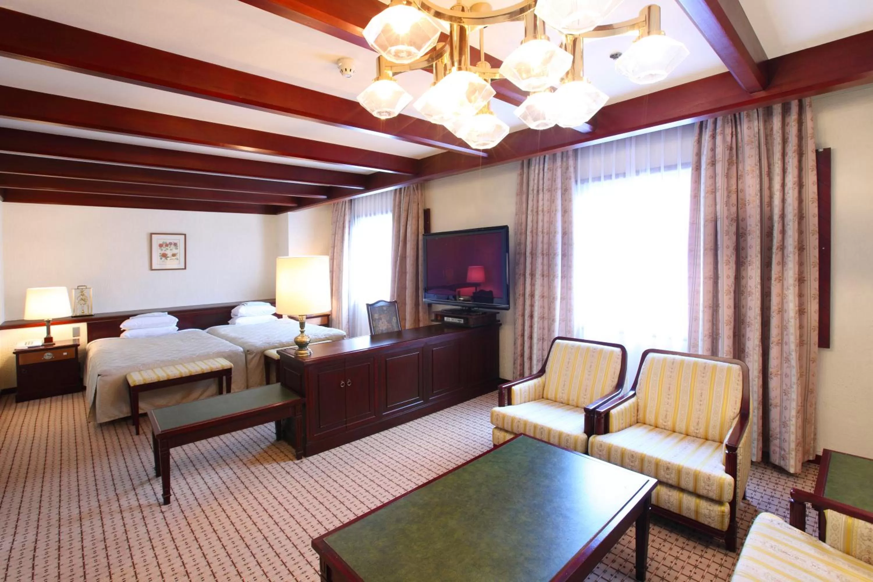 Photo of the whole room, Bed in Nagaoka Grand Hotel