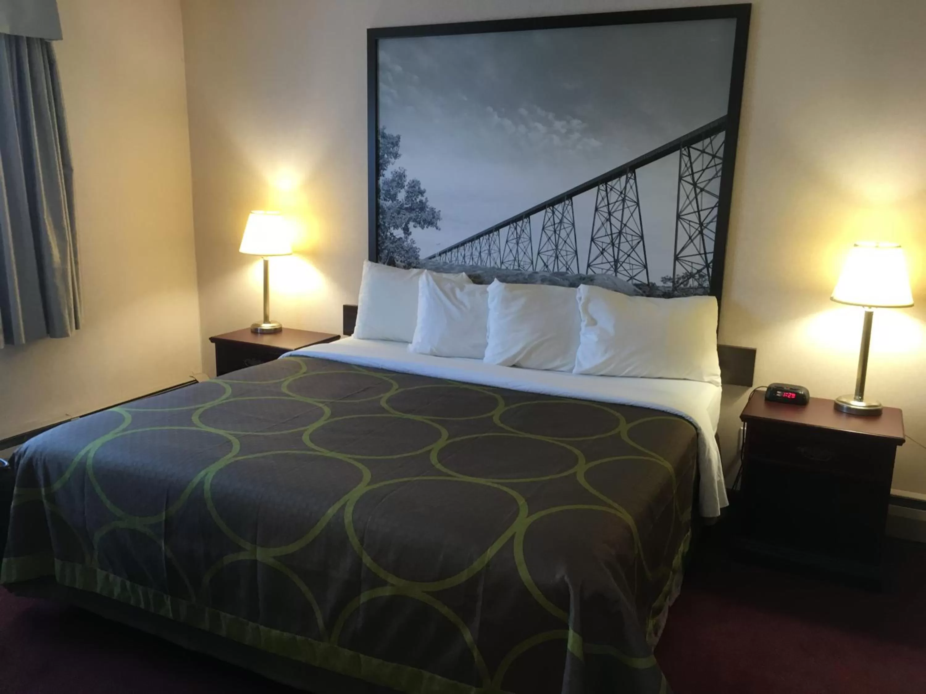 Bed in Super 8 by Wyndham Lethbridge