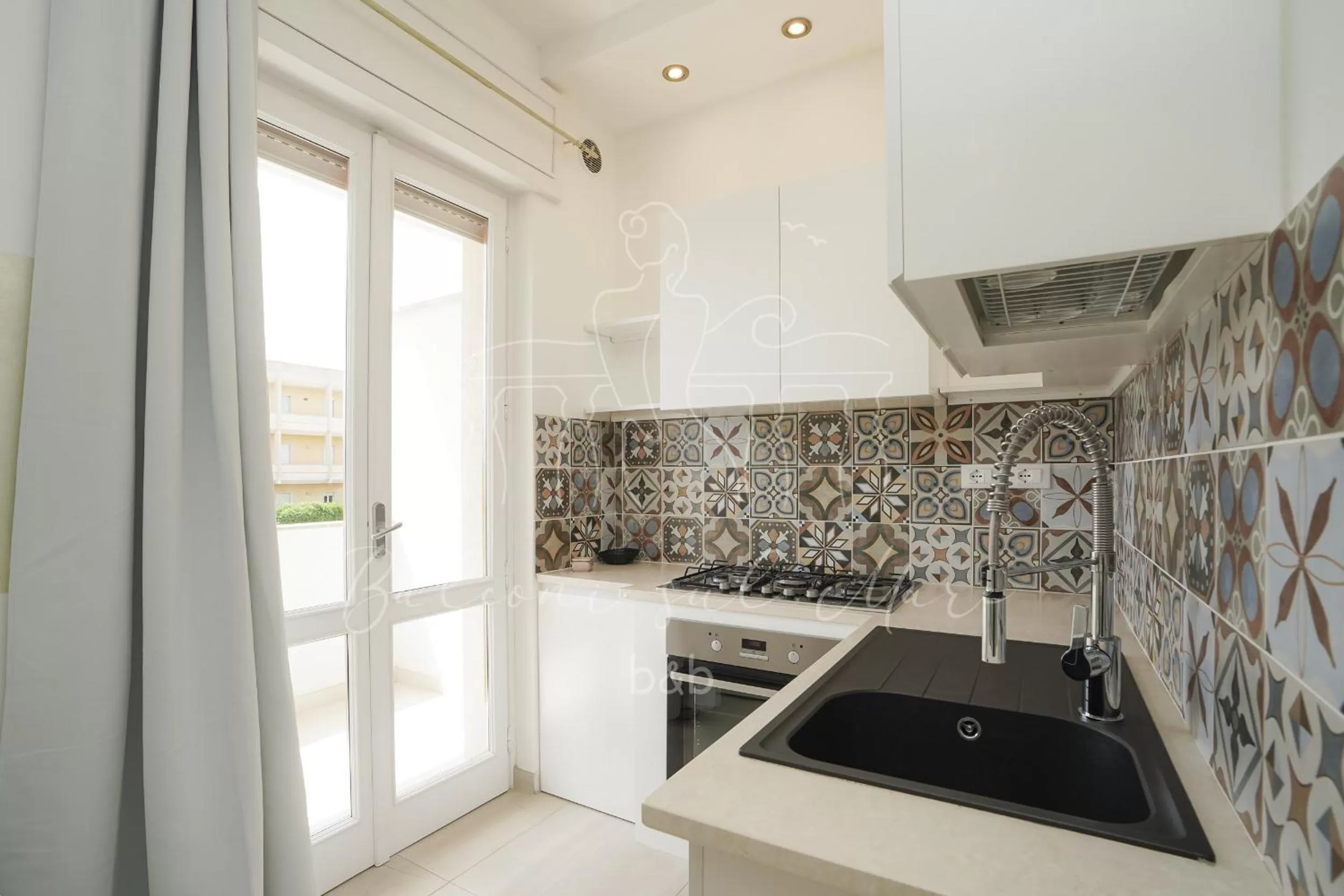 Kitchen or kitchenette in Balconi sul mare
