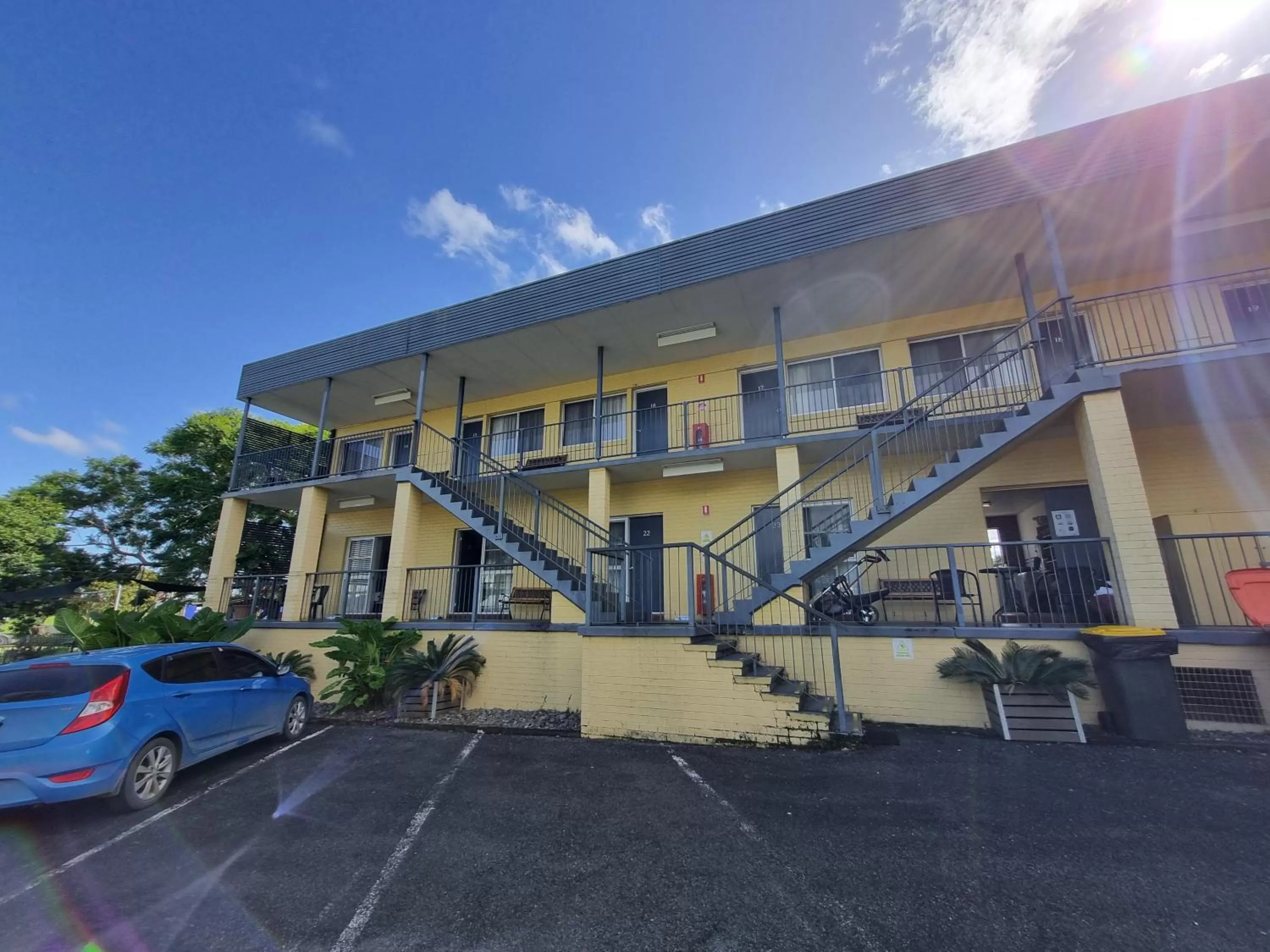 Property building in Park Drive Motel