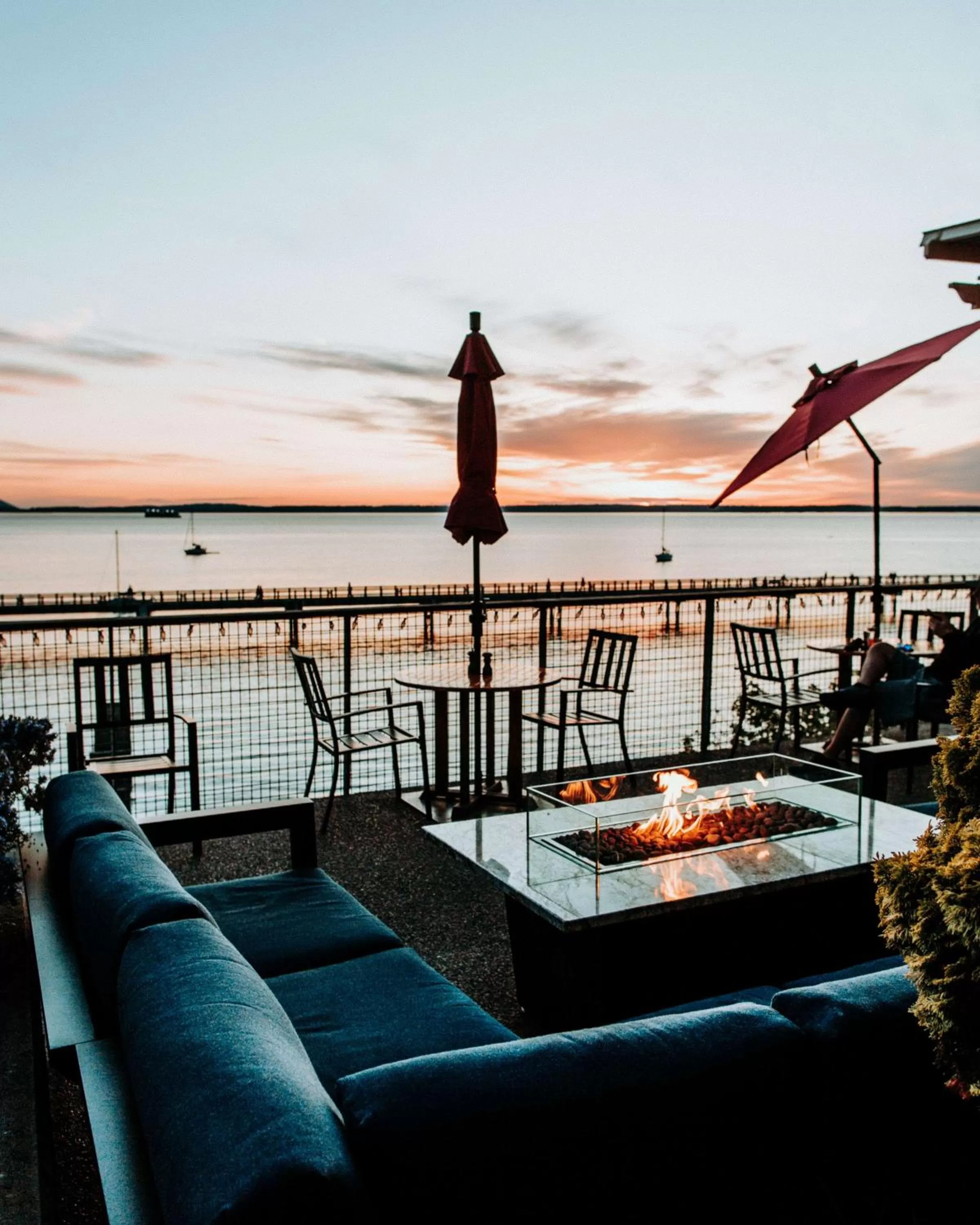 Patio in Chrysalis Inn & Spa Bellingham, Curio Collection by Hilton