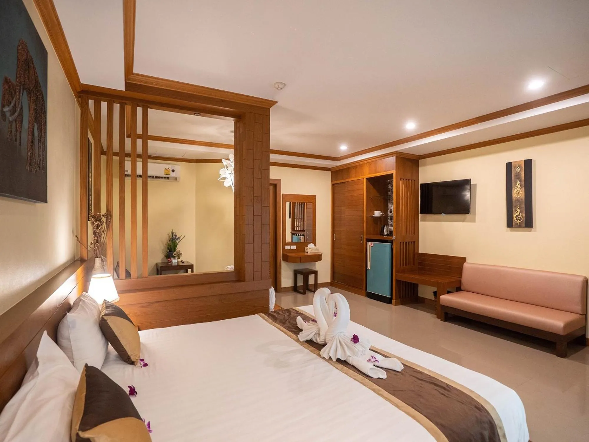 Photo of the whole room, Bed in Baan Sailom Hotel Phuket - Sha Extra Plus