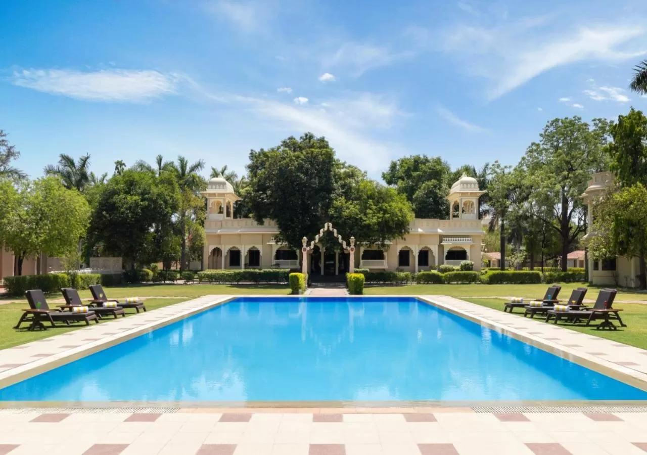 Swimming pool in jüSTa Rajputana Resort & Convention Centre, Udaipur