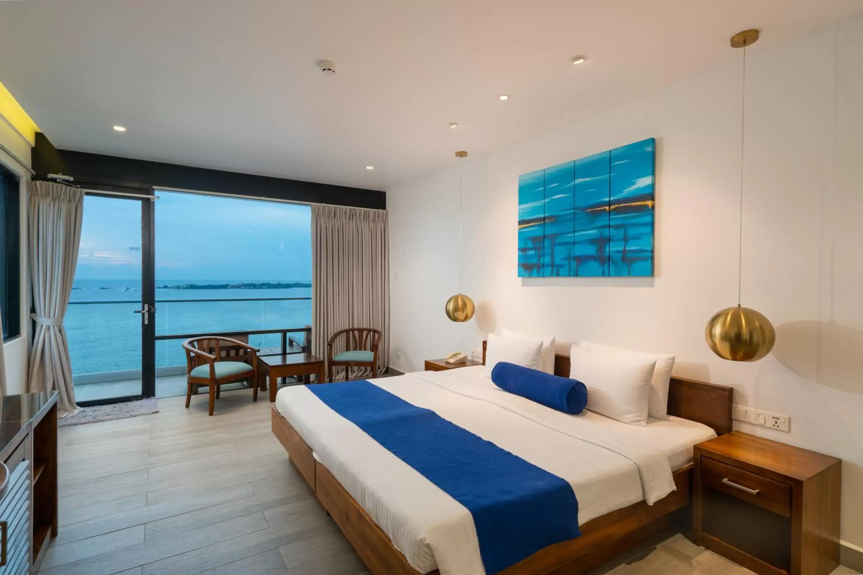 Deluxe Double or Twin Room with Sea View in Agnus Unawatuna Deluxe Double or Twin Room with Sea View in Agnus Unawatuna